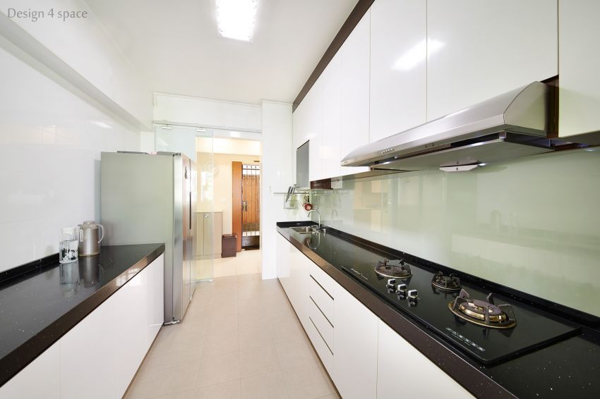 Minimalist, Modern Design - Kitchen - HDB 5 Room - Design by Design 4 Space Pte Ltd