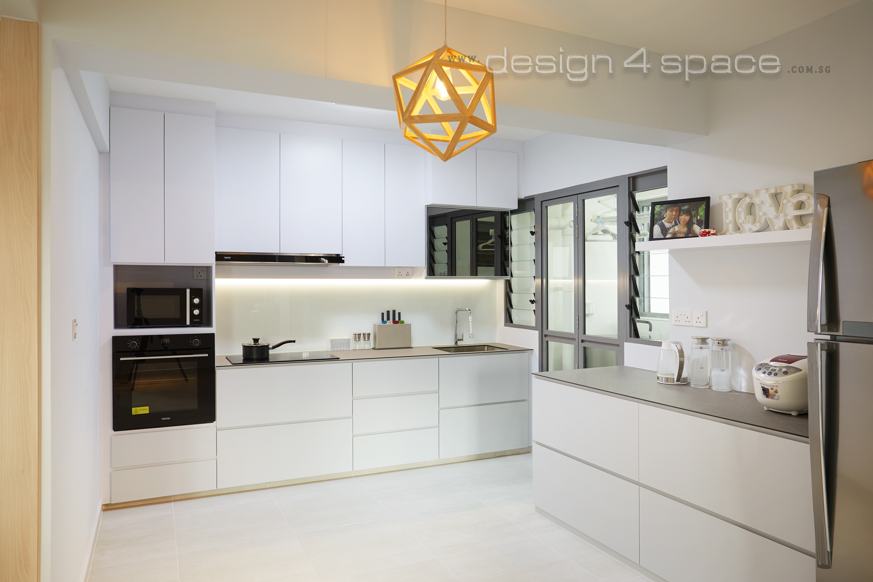 Contemporary, Modern, Scandinavian Design - Kitchen - HDB 4 Room - Design by Design 4 Space Pte Ltd