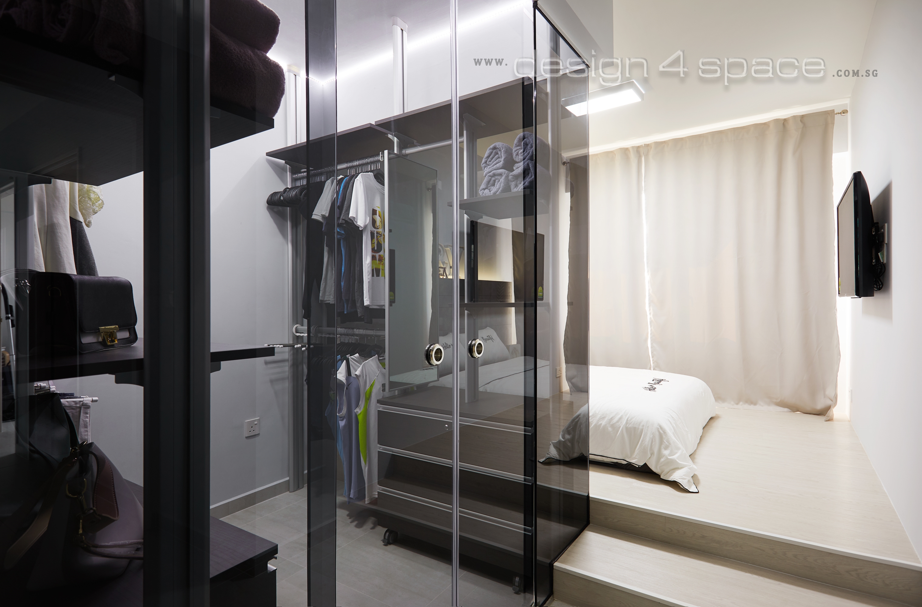 Contemporary, Modern, Scandinavian Design - Bedroom - HDB 4 Room - Design by Design 4 Space Pte Ltd