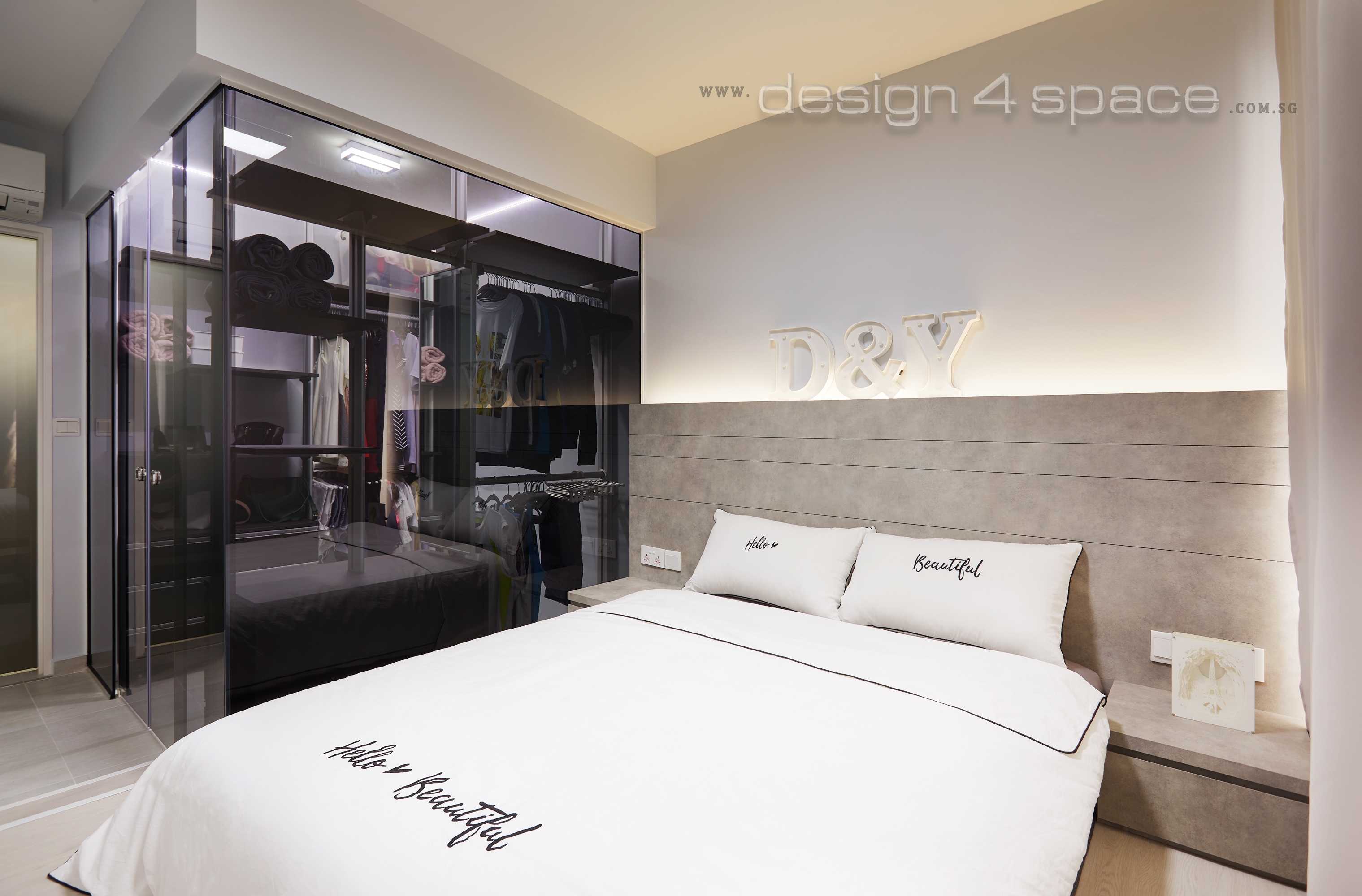 Contemporary, Modern, Scandinavian Design - Bedroom - HDB 4 Room - Design by Design 4 Space Pte Ltd