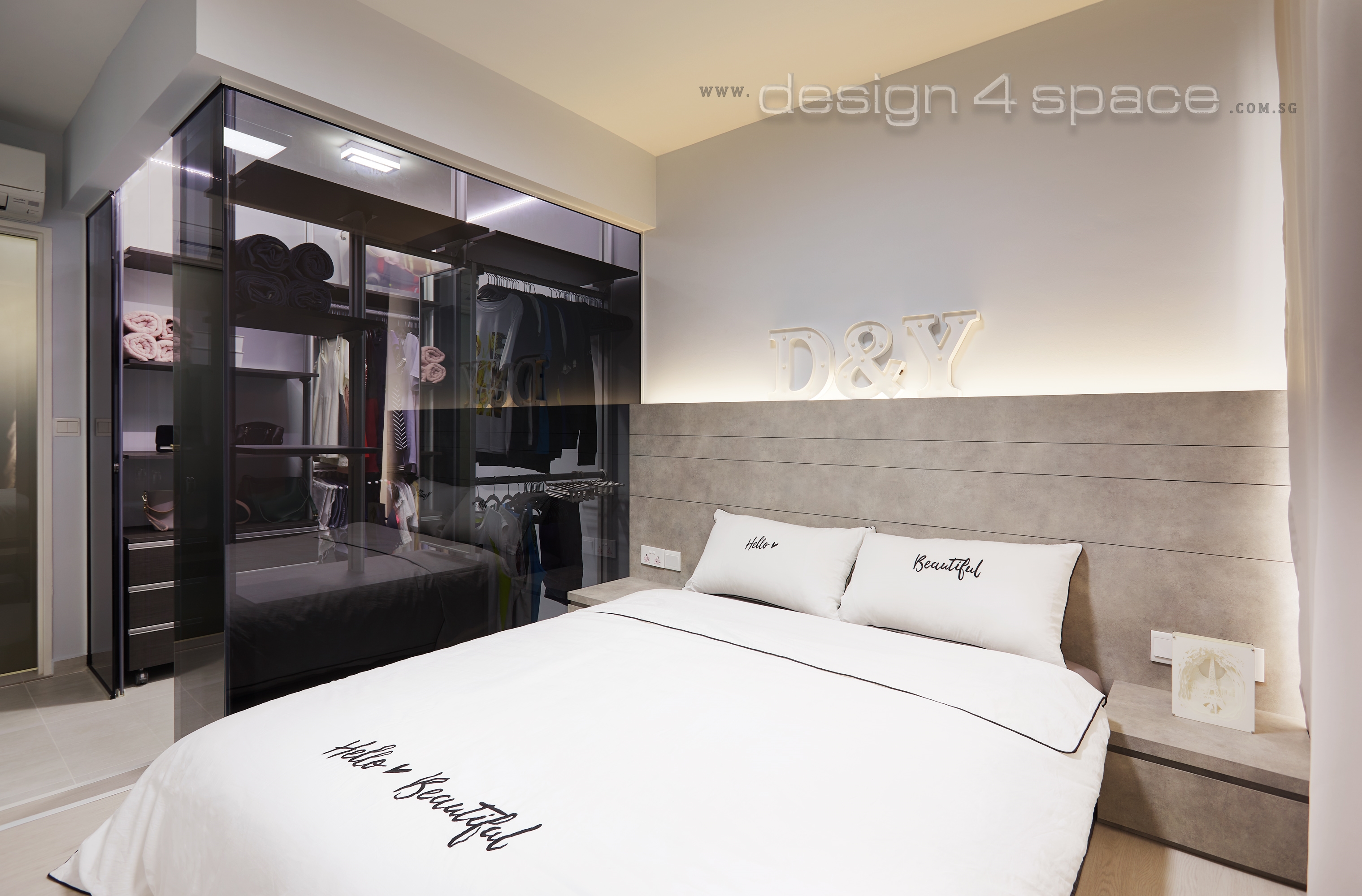 Contemporary, Modern, Scandinavian Design - Bedroom - HDB 4 Room - Design by Design 4 Space Pte Ltd