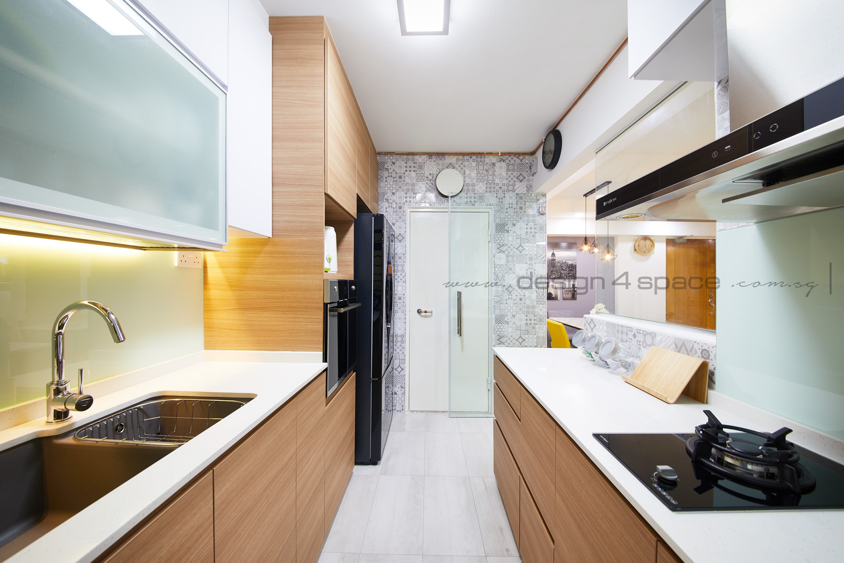 Contemporary Design - Kitchen - HDB 5 Room - Design by Design 4 Space Pte Ltd