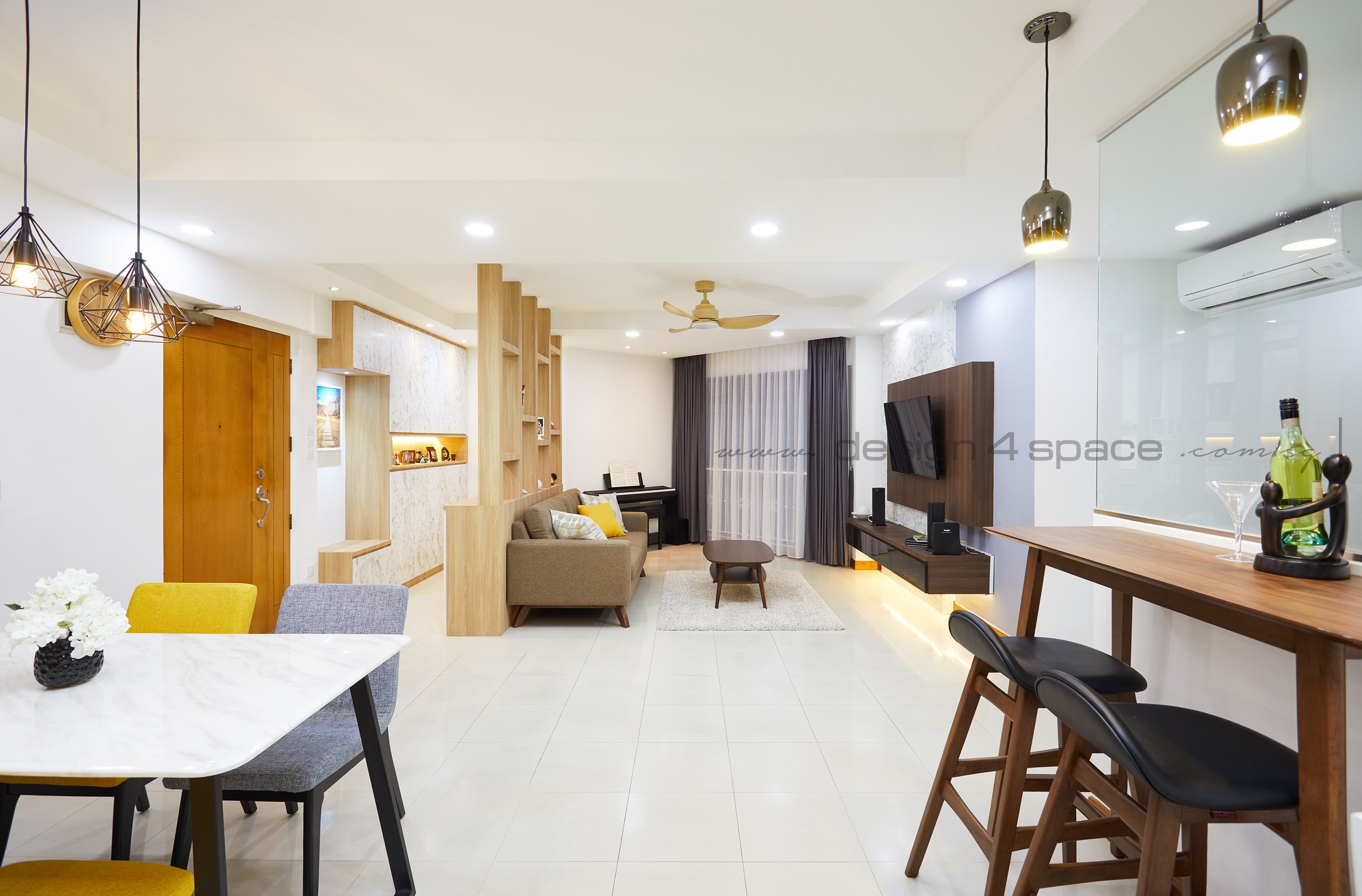 Contemporary Design - Kitchen - HDB 5 Room - Design by Design 4 Space Pte Ltd
