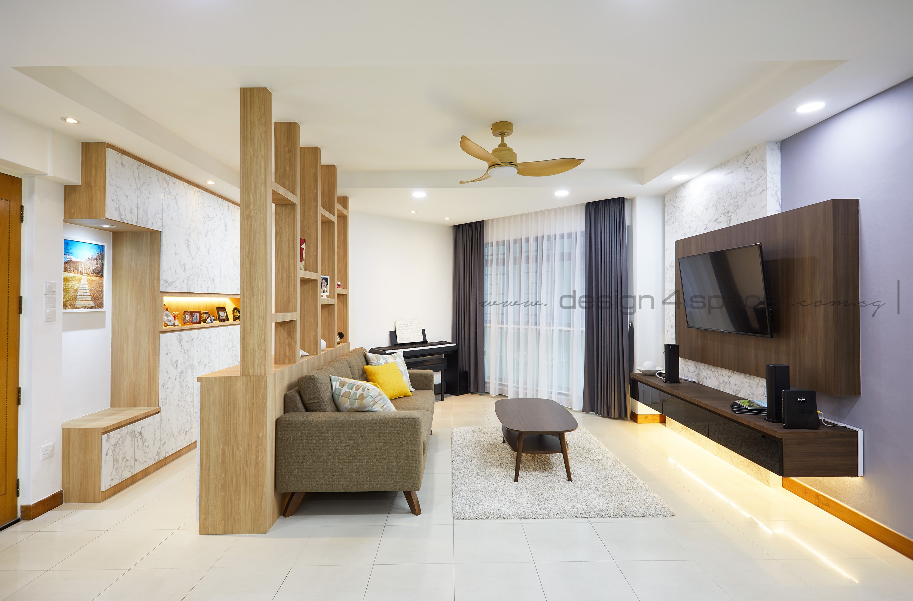 Contemporary Design - Kitchen - HDB 5 Room - Design by Design 4 Space Pte Ltd