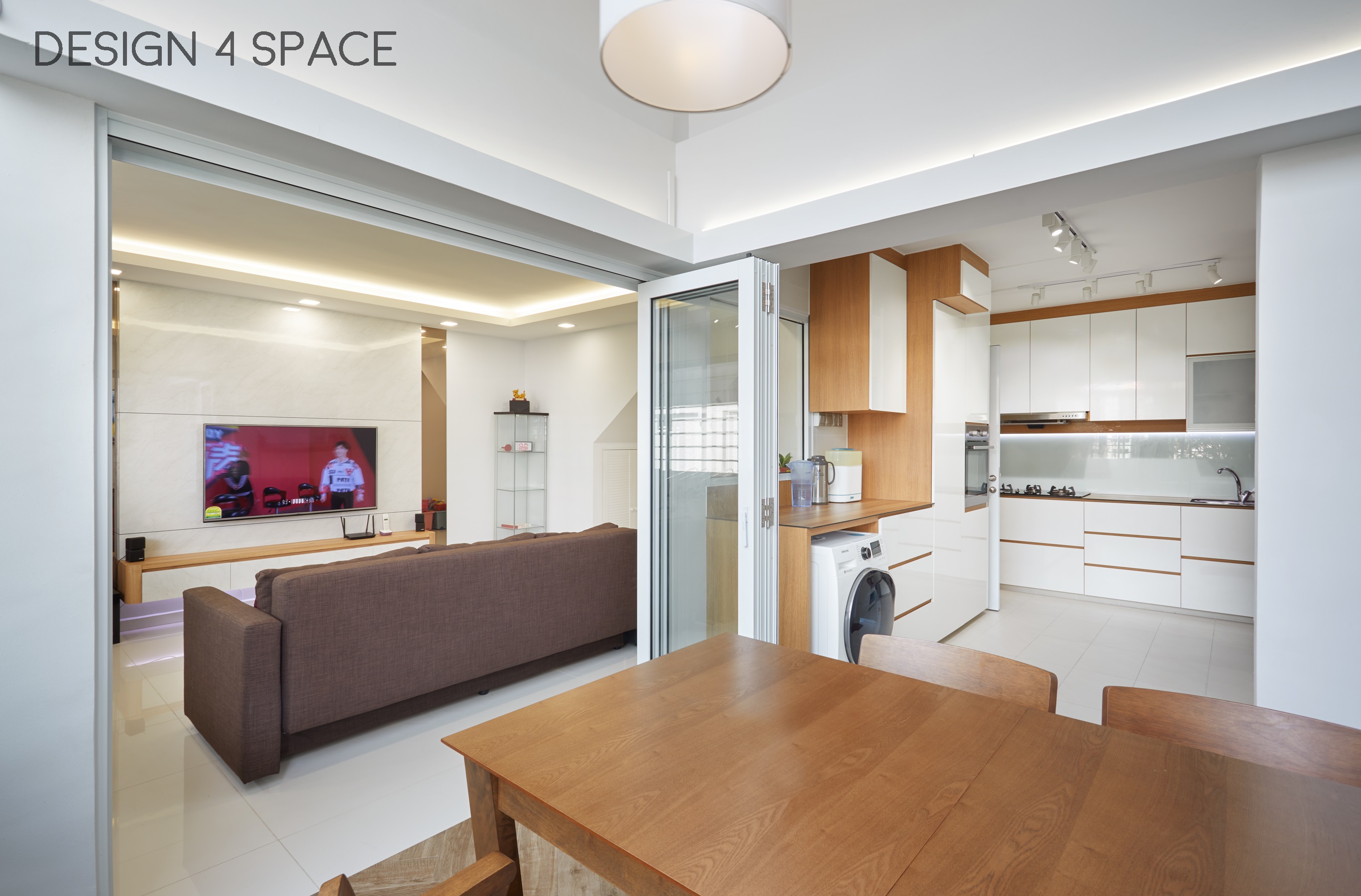 Contemporary Design - Dining Room - HDB Executive Apartment - Design by Design 4 Space Pte Ltd