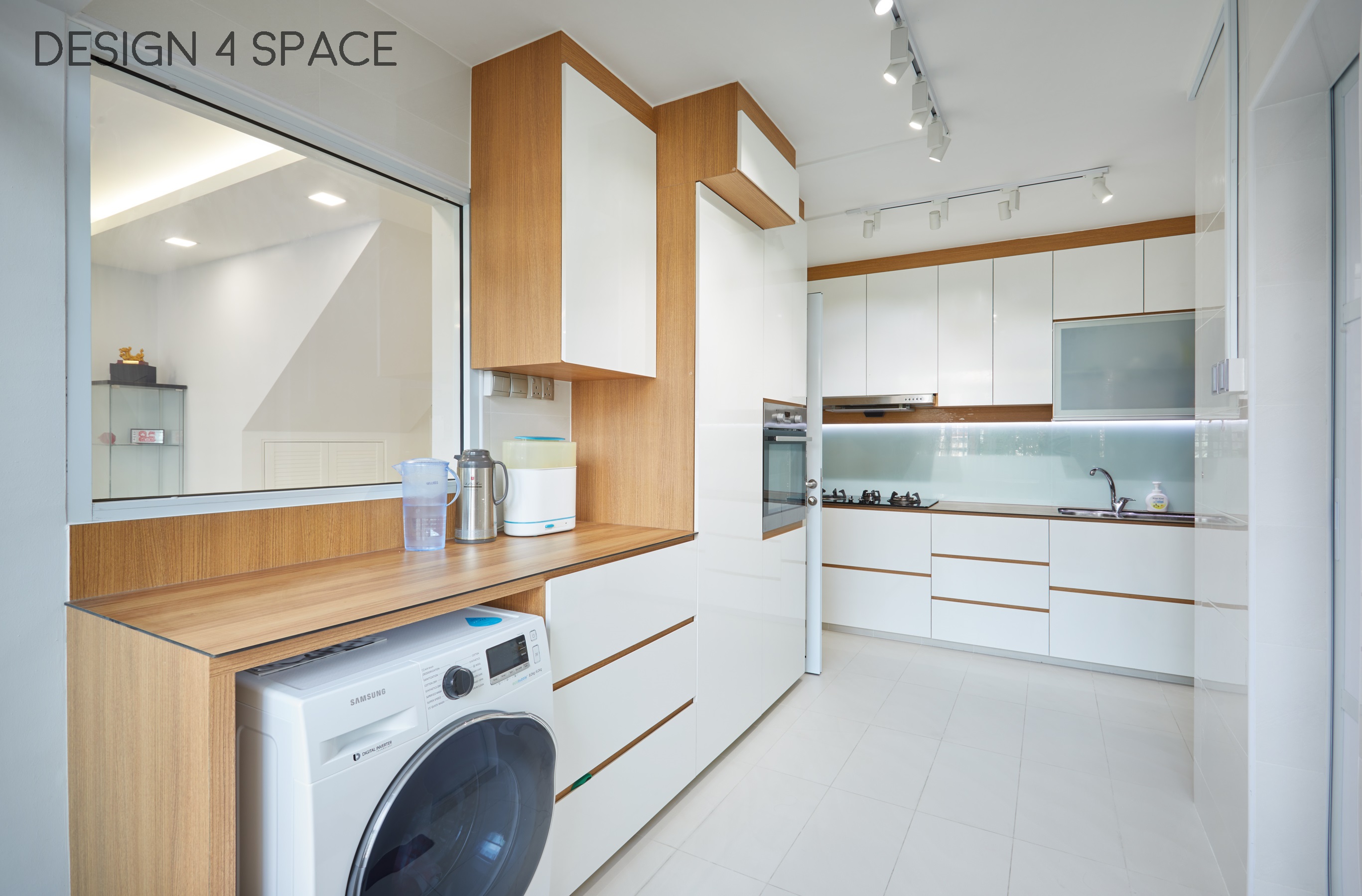 Contemporary Design - Kitchen - HDB Executive Apartment - Design by Design 4 Space Pte Ltd