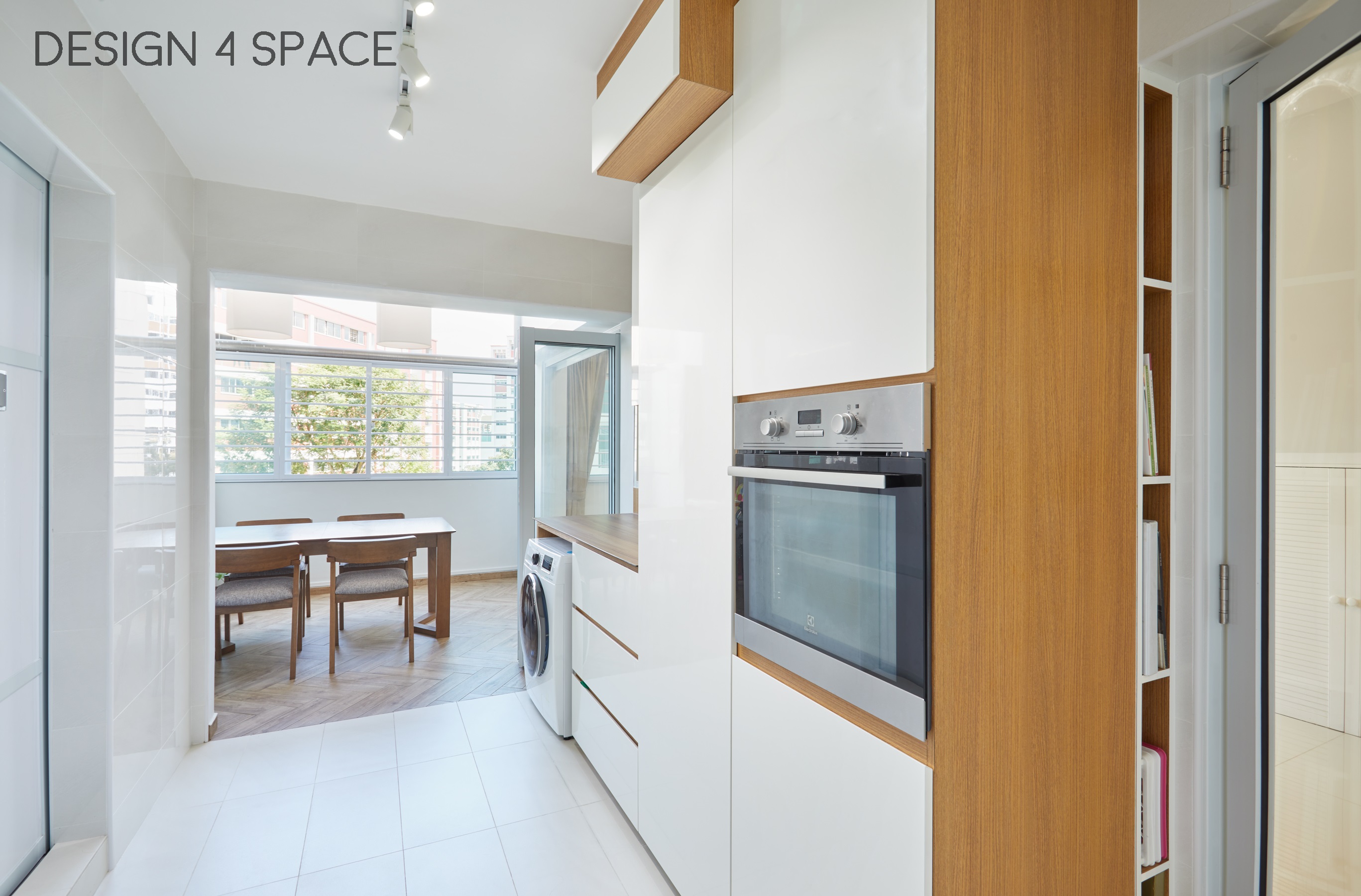 Contemporary Design - Kitchen - HDB Executive Apartment - Design by Design 4 Space Pte Ltd