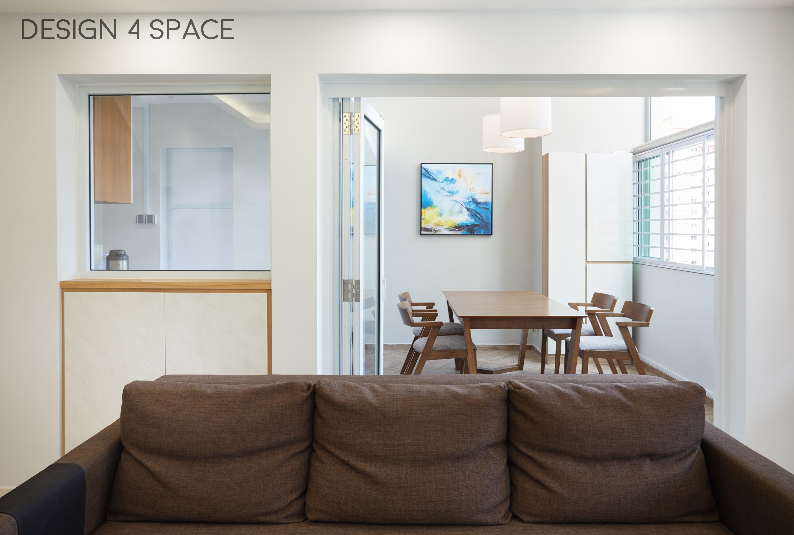 Contemporary Design - Living Room - HDB Executive Apartment - Design by Design 4 Space Pte Ltd