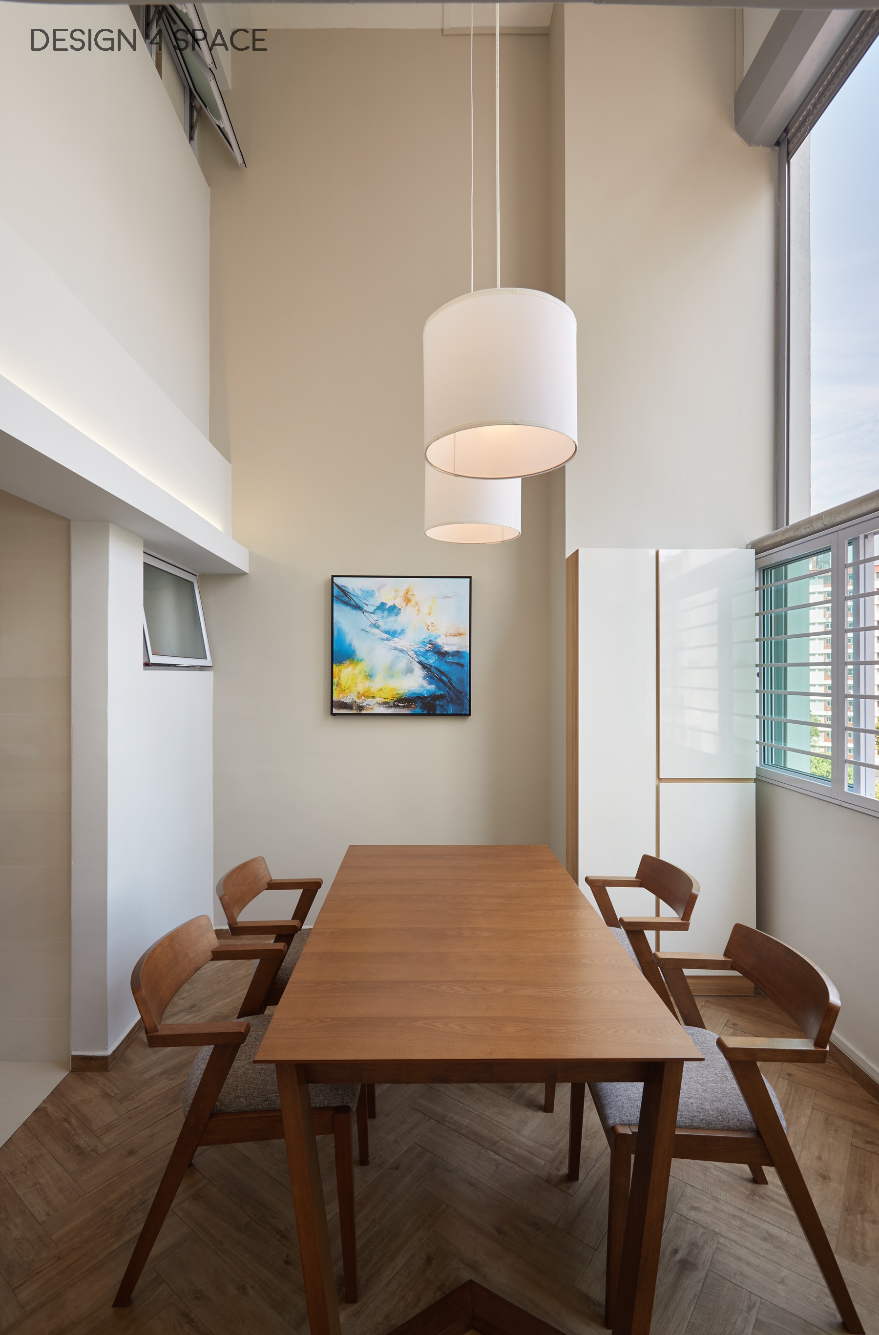 Contemporary Design - Dining Room - HDB Executive Apartment - Design by Design 4 Space Pte Ltd