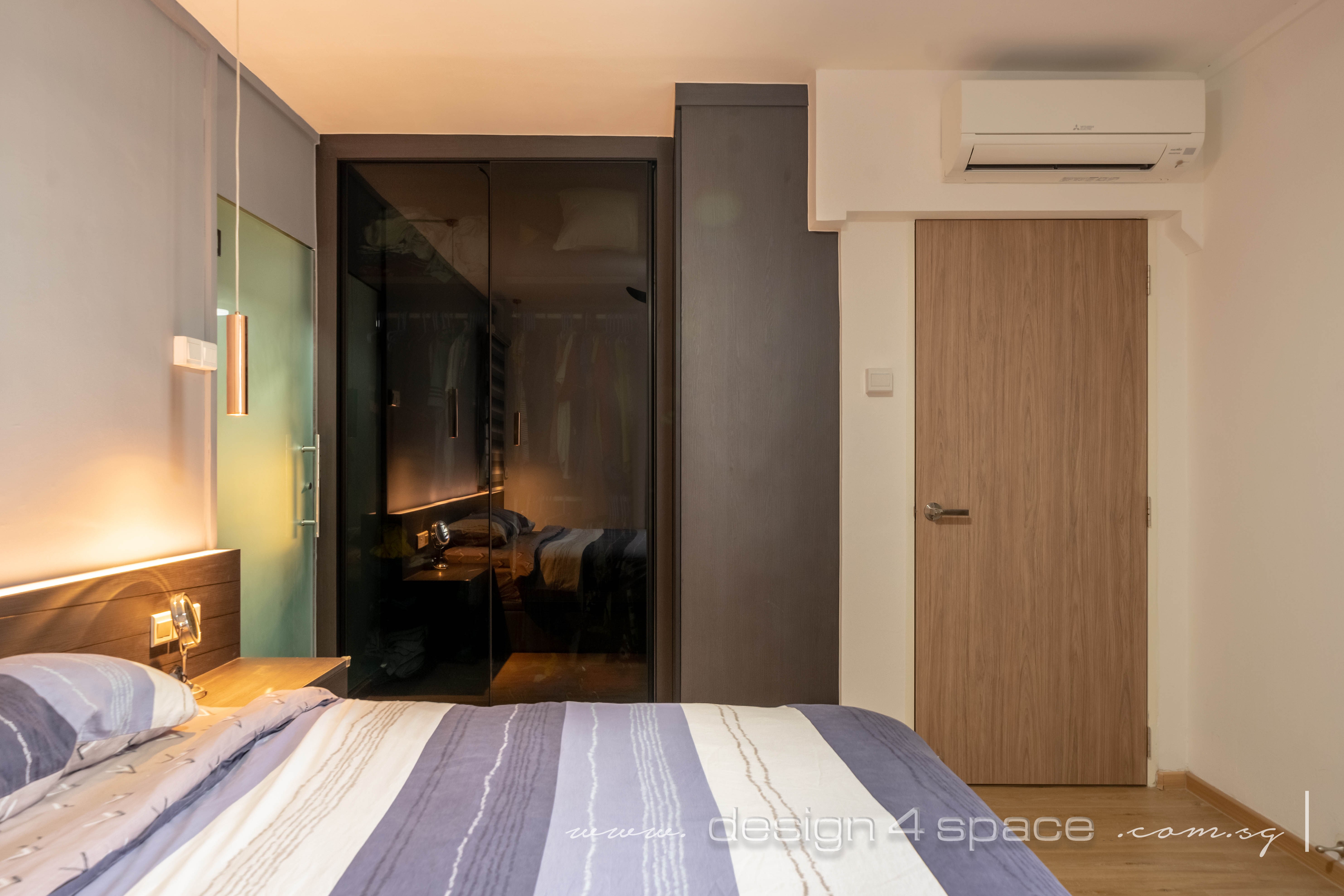 Contemporary, Scandinavian Design - Bedroom - HDB Executive Apartment - Design by Design 4 Space Pte Ltd