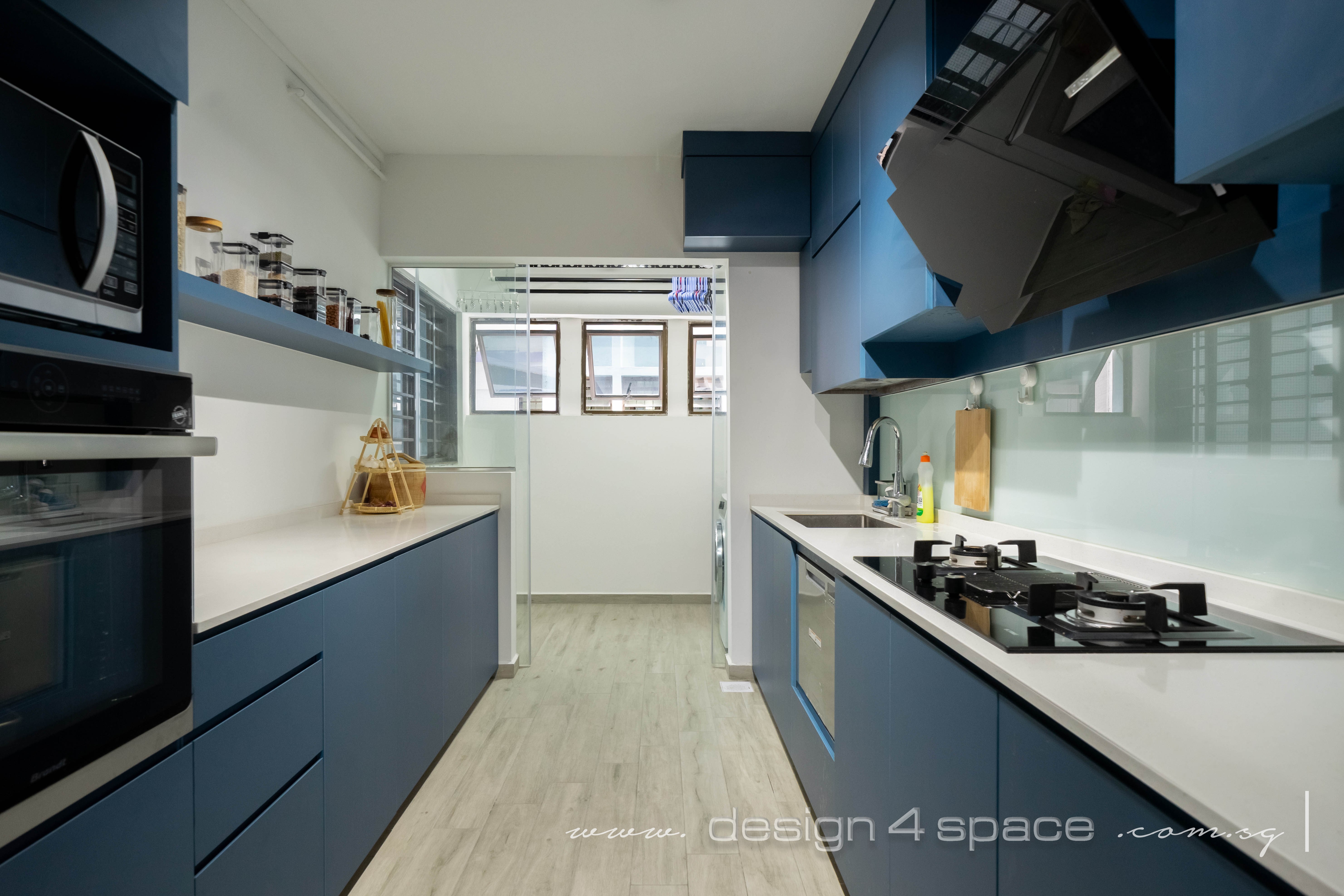 Contemporary, Scandinavian Design - Kitchen - HDB Executive Apartment - Design by Design 4 Space Pte Ltd