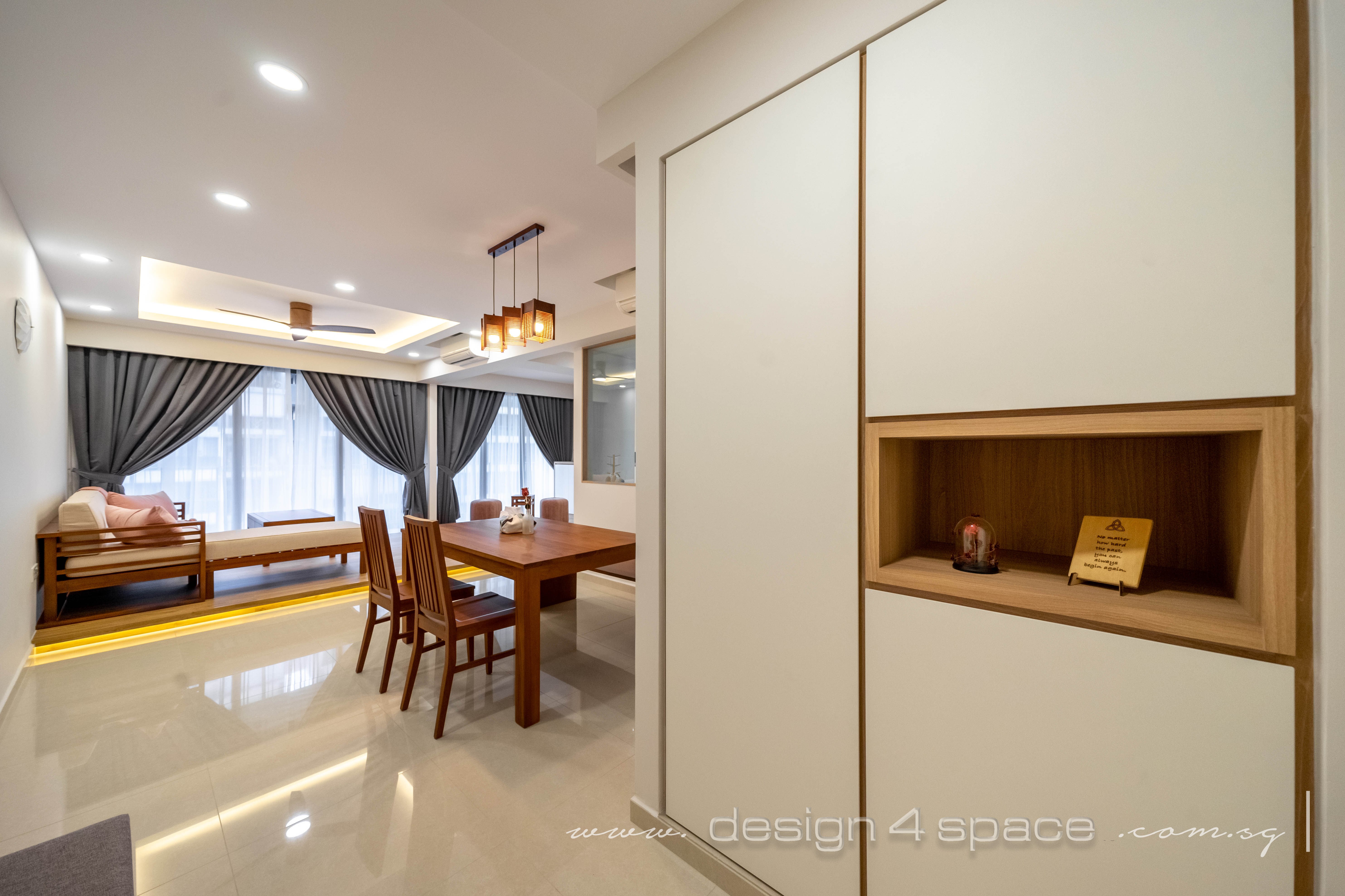 Modern Design - Living Room - HDB Executive Apartment - Design by Design 4 Space Pte Ltd