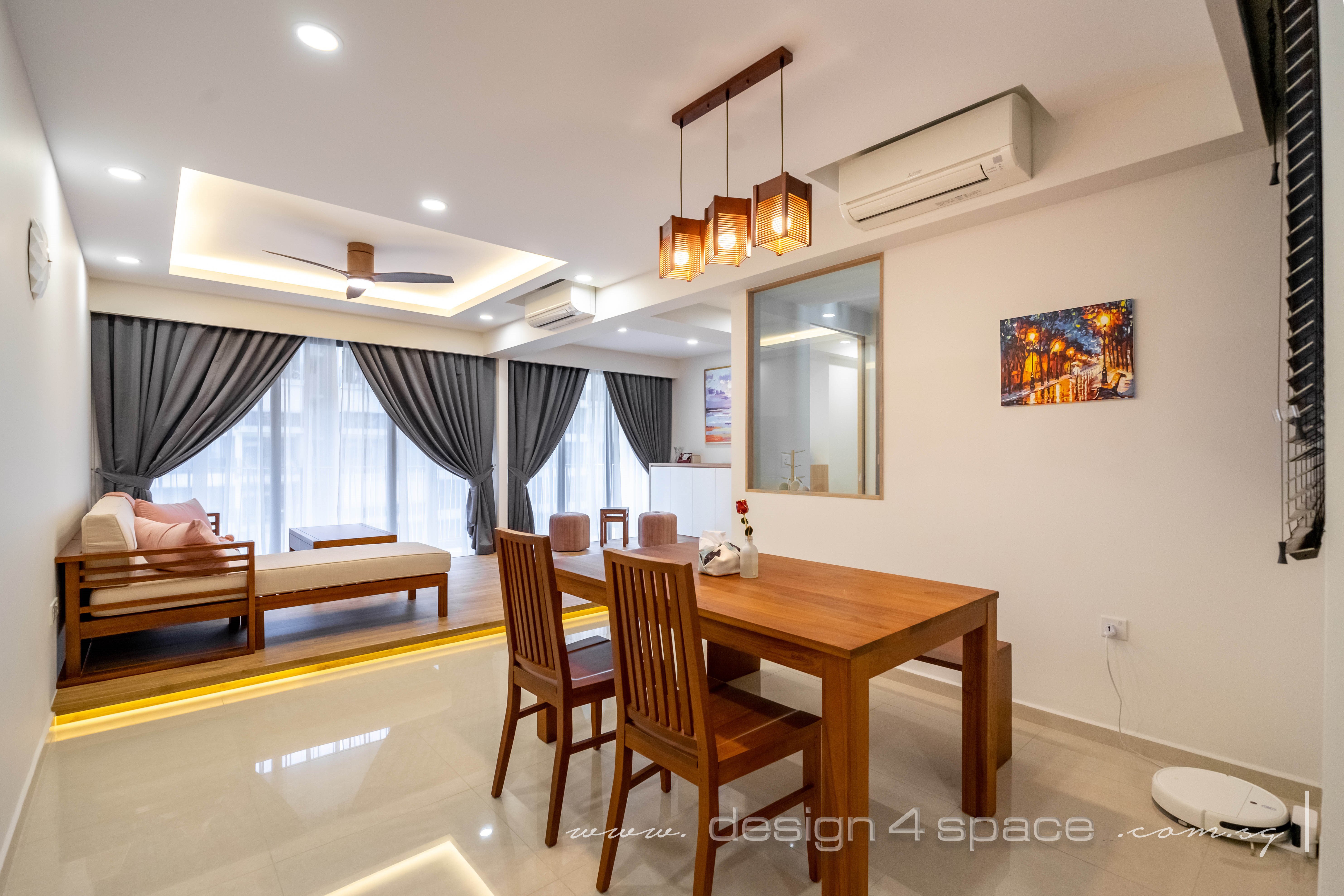 Modern Design - Dining Room - HDB Executive Apartment - Design by Design 4 Space Pte Ltd