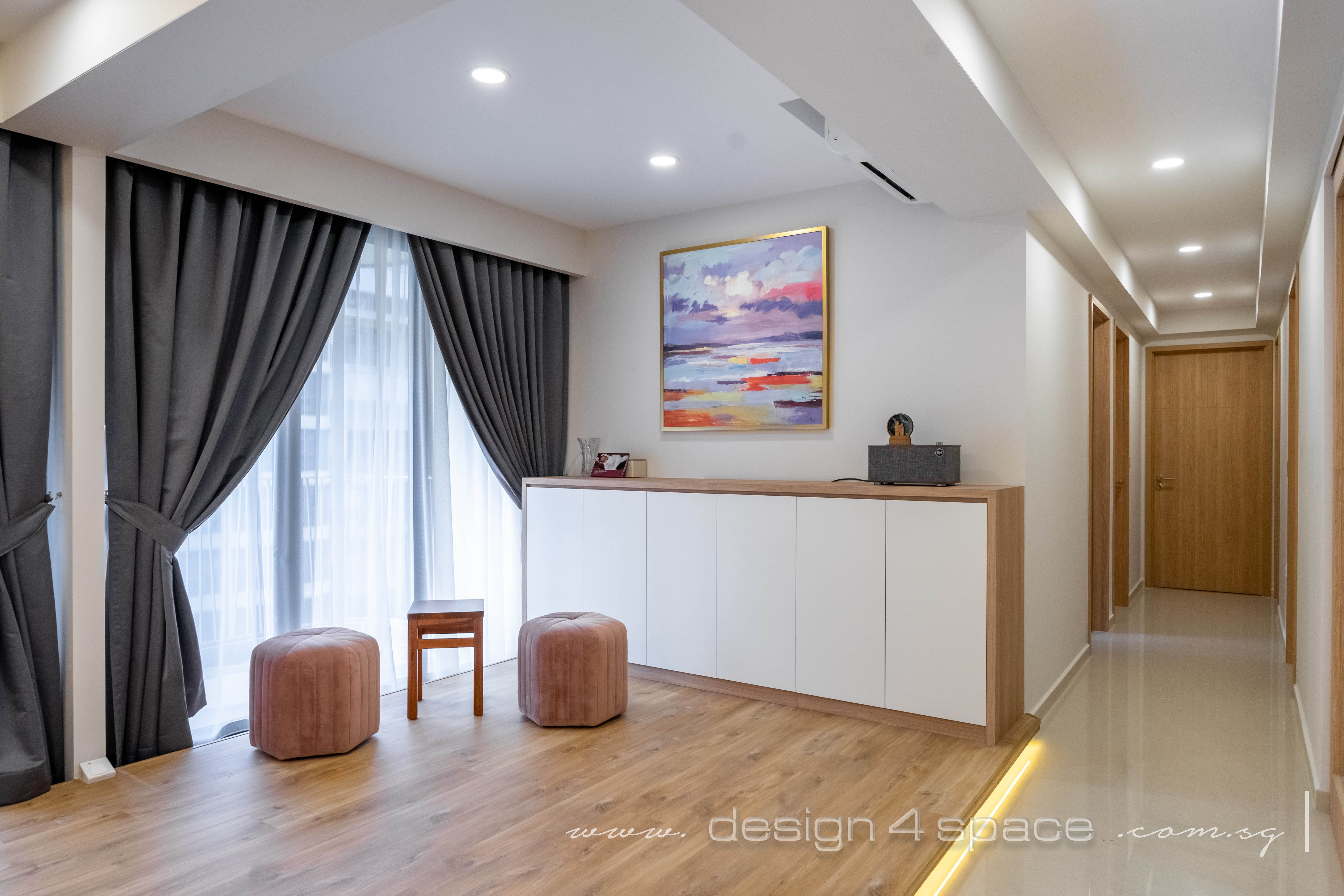 Modern Design - Living Room - HDB Executive Apartment - Design by Design 4 Space Pte Ltd