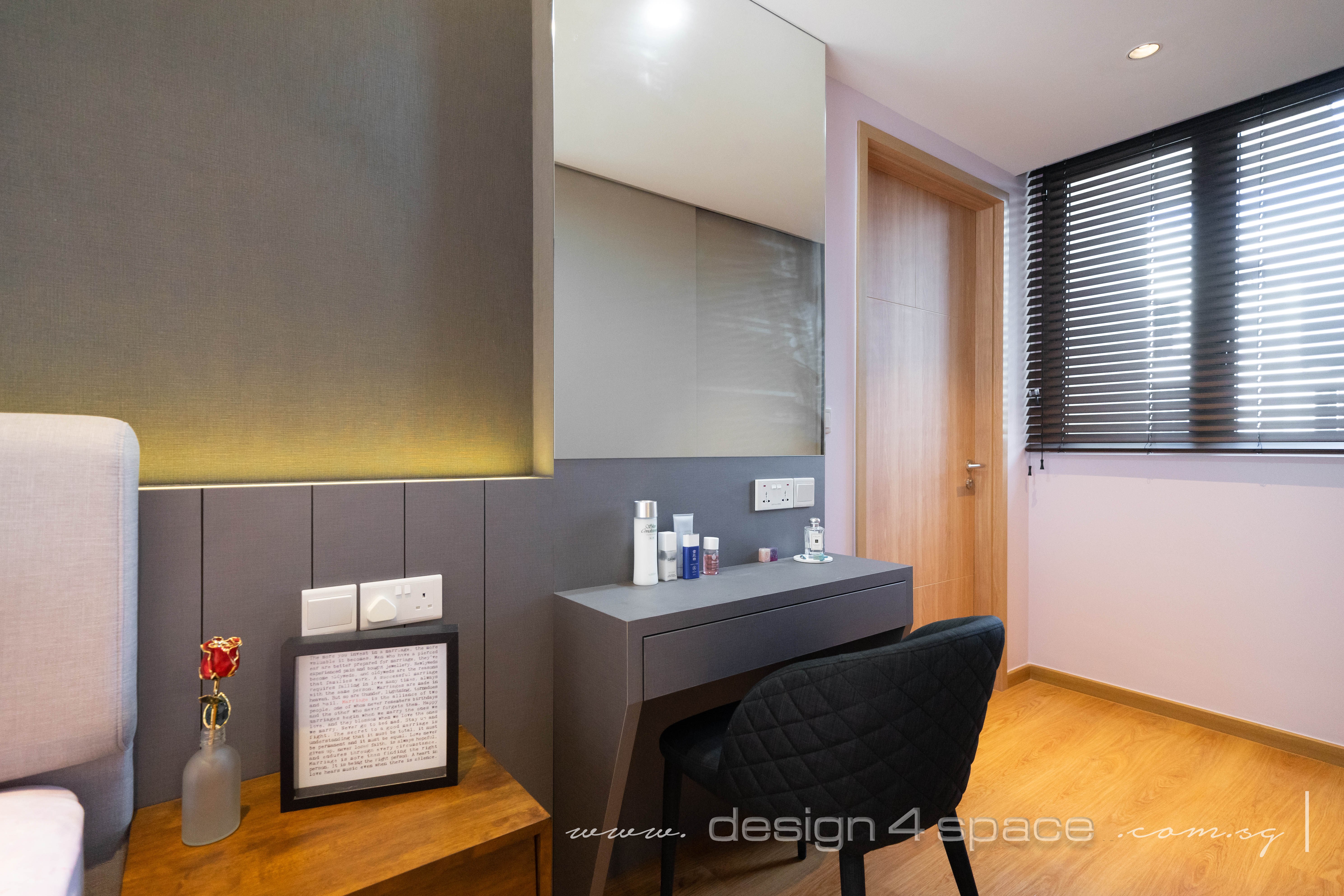 Modern Design - Bedroom - HDB Executive Apartment - Design by Design 4 Space Pte Ltd