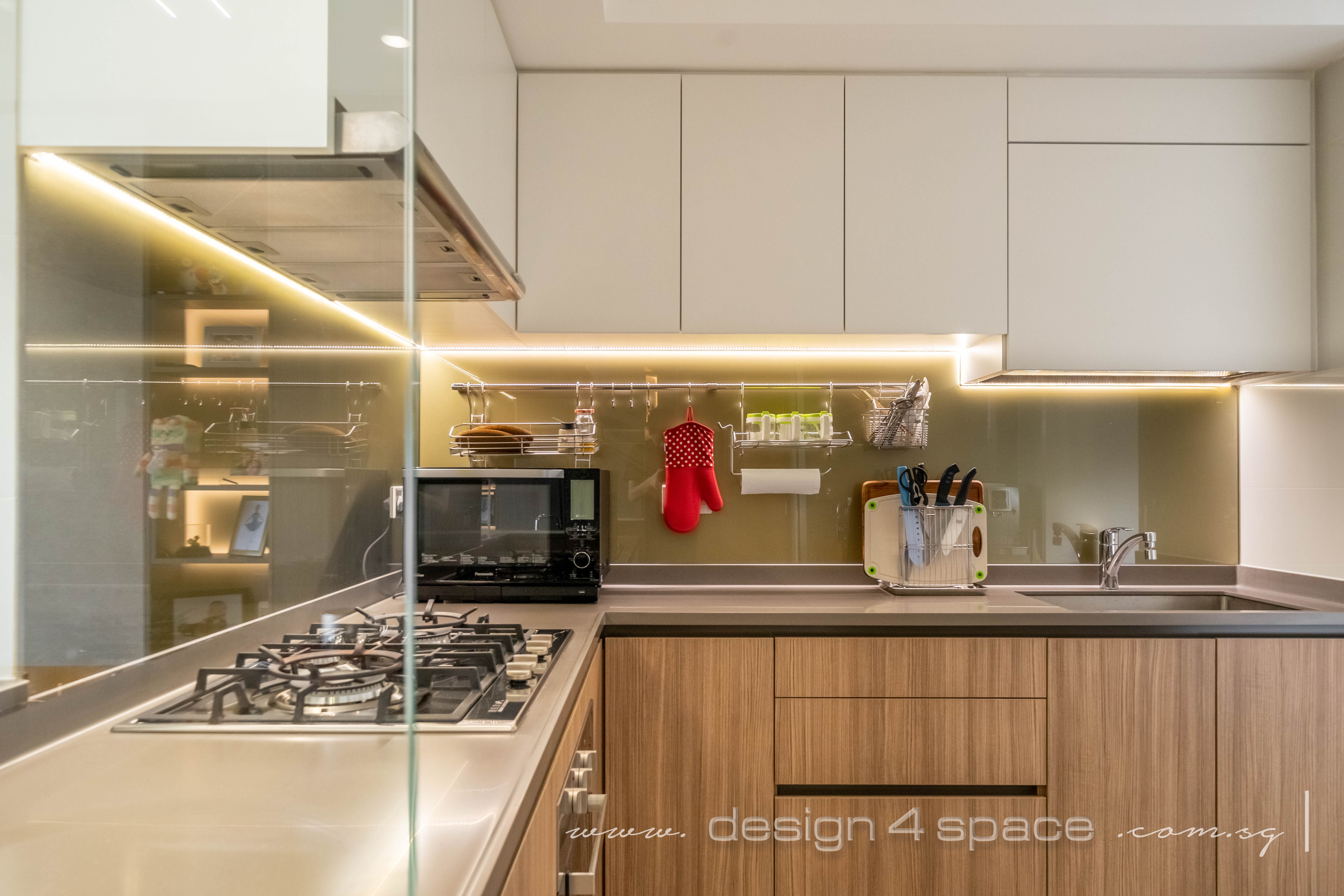  Design - Kitchen - HDB Executive Apartment - Design by Design 4 Space Pte Ltd