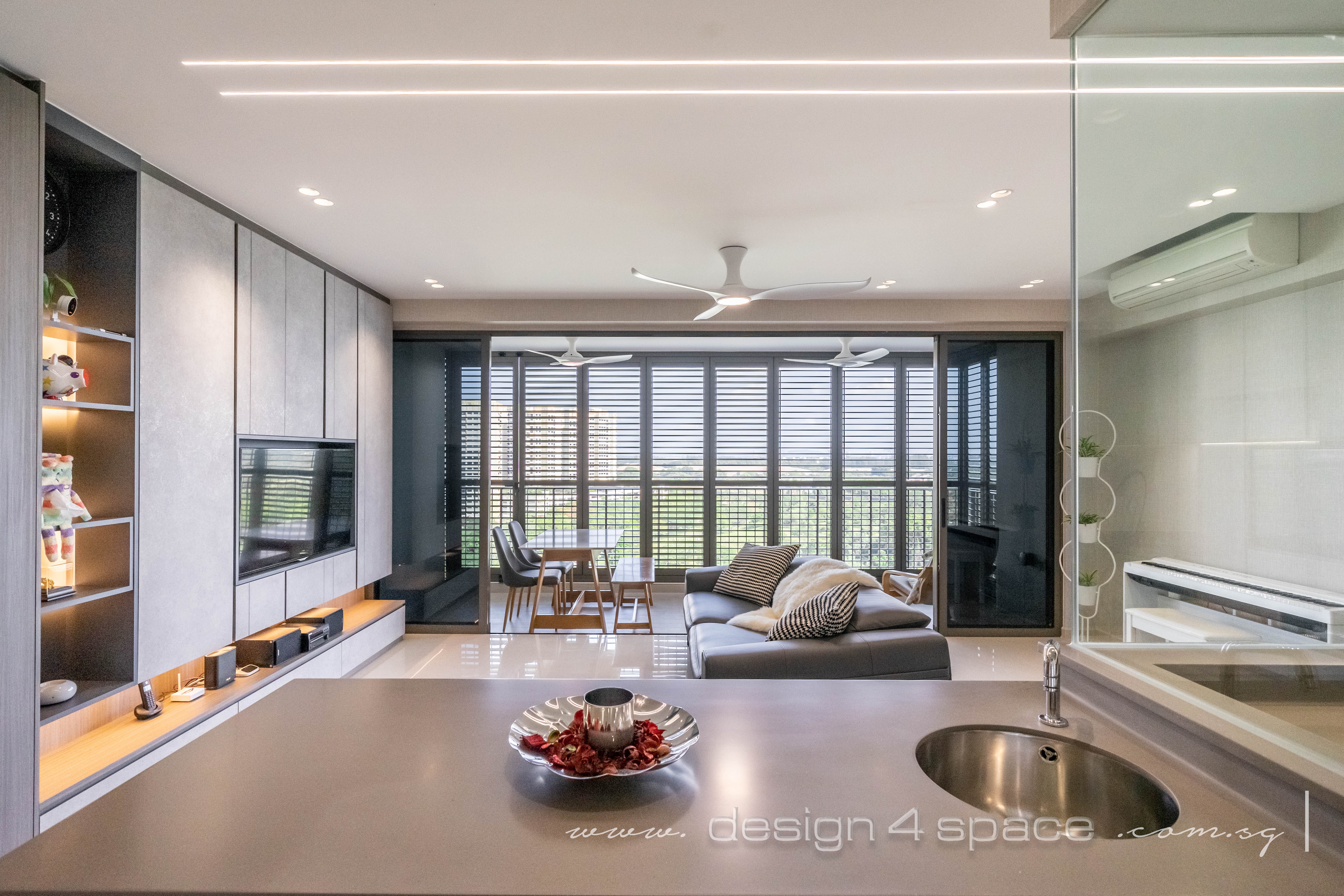  Design - Kitchen - HDB Executive Apartment - Design by Design 4 Space Pte Ltd