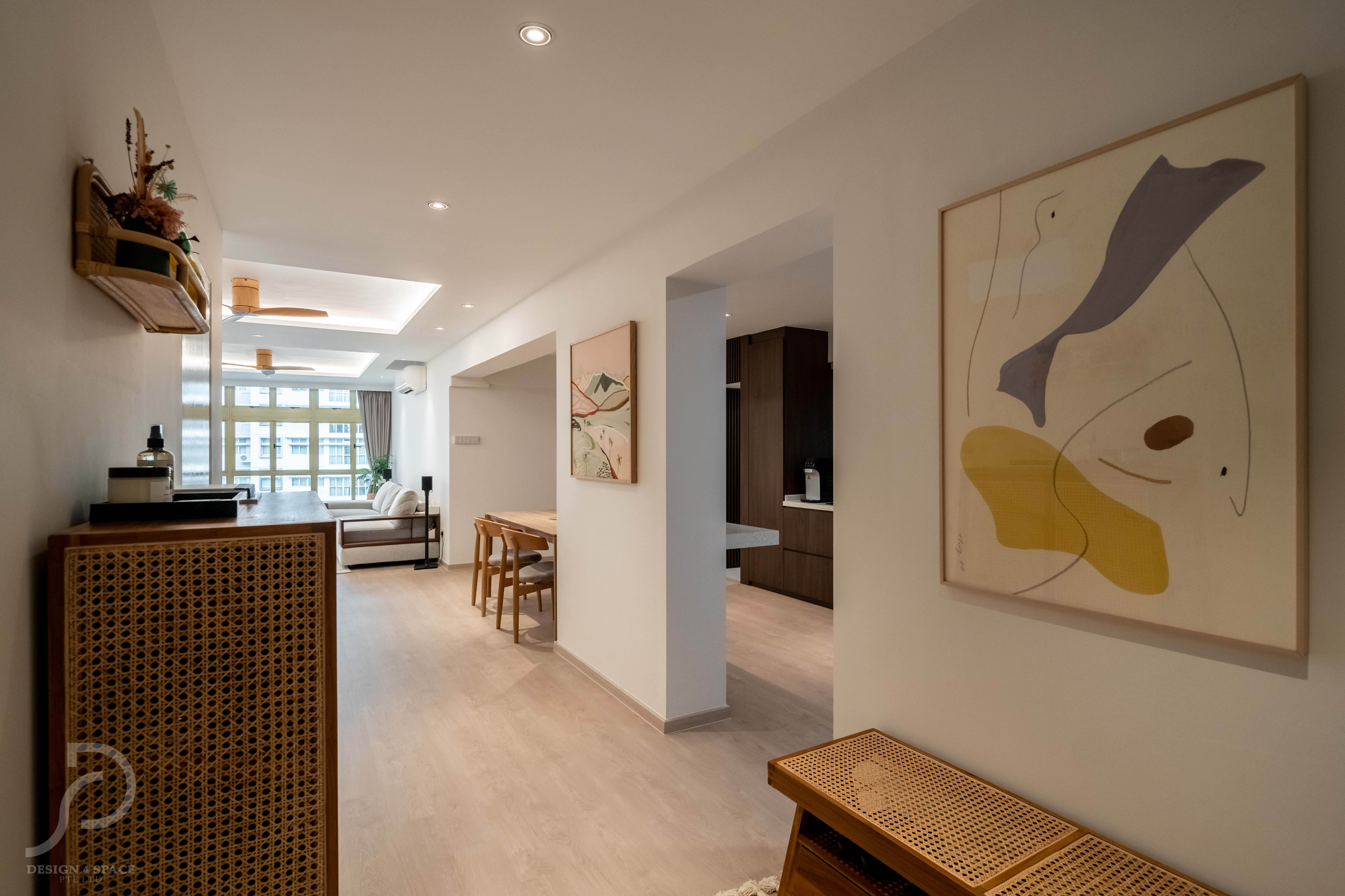Minimalist, Scandinavian Design - Living Room - HDB Executive Apartment - Design by Design 4 Space Pte Ltd