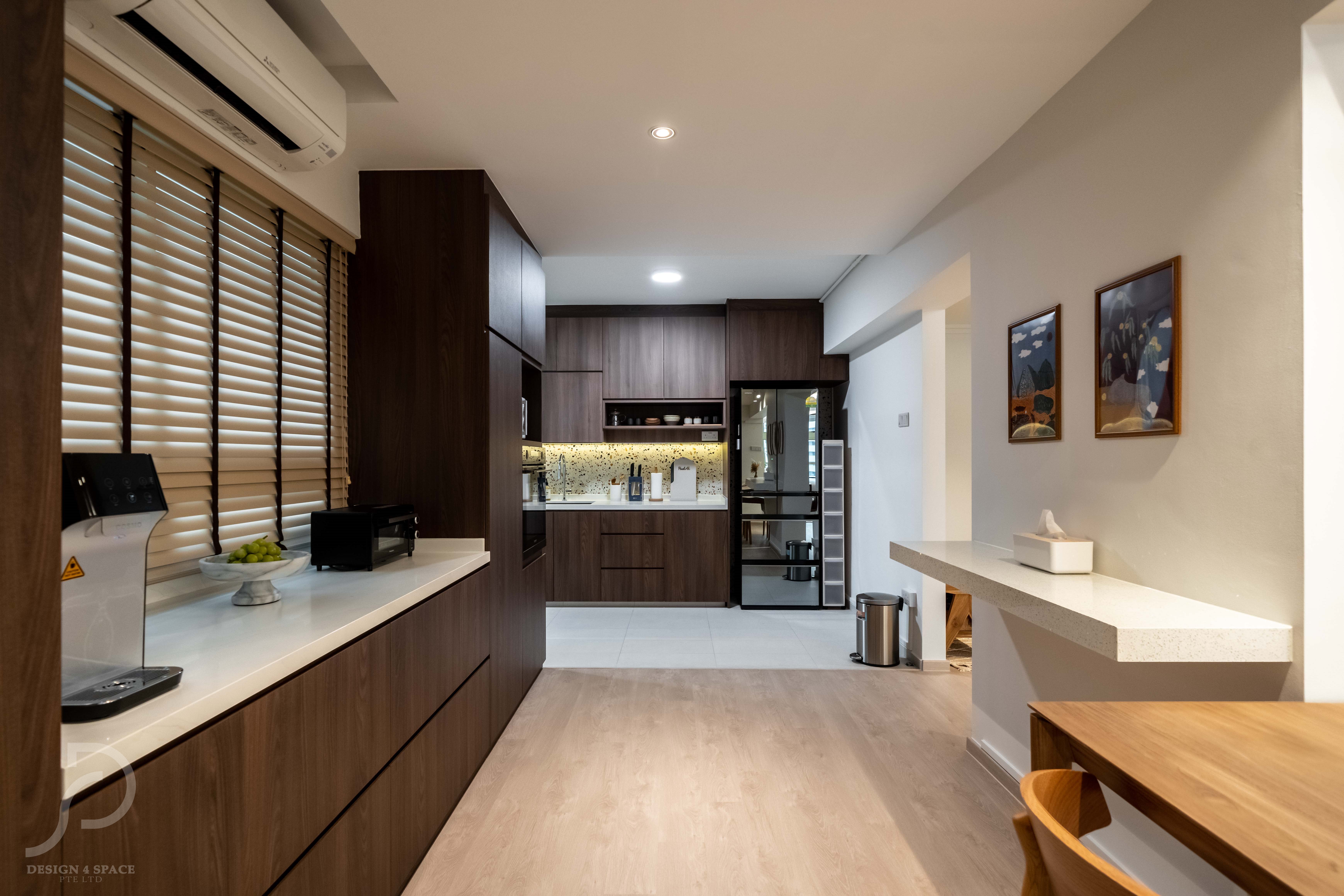 Minimalist, Scandinavian Design - Kitchen - HDB Executive Apartment - Design by Design 4 Space Pte Ltd