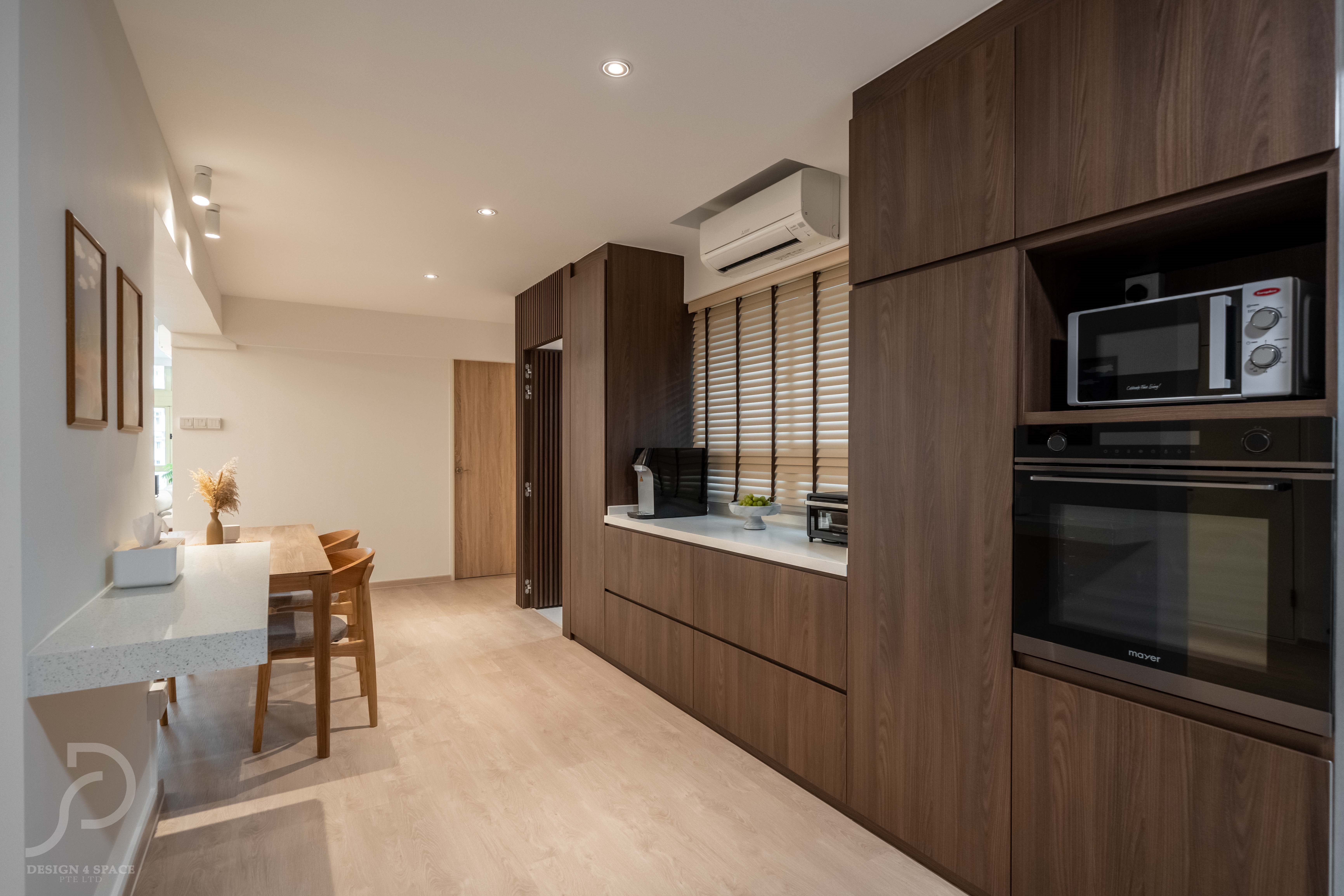 Minimalist, Scandinavian Design - Kitchen - HDB Executive Apartment - Design by Design 4 Space Pte Ltd