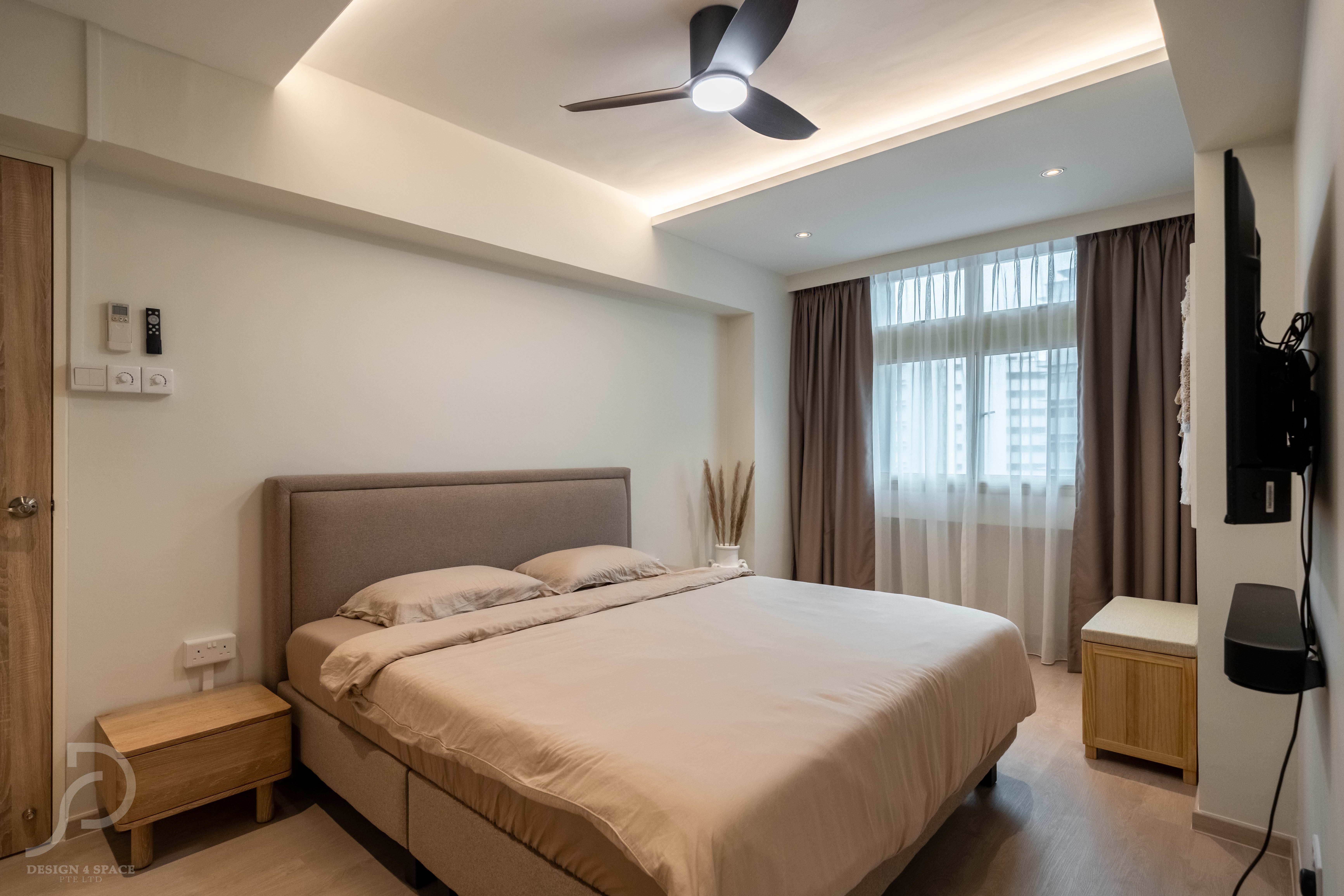 Minimalist, Scandinavian Design - Bedroom - HDB Executive Apartment - Design by Design 4 Space Pte Ltd