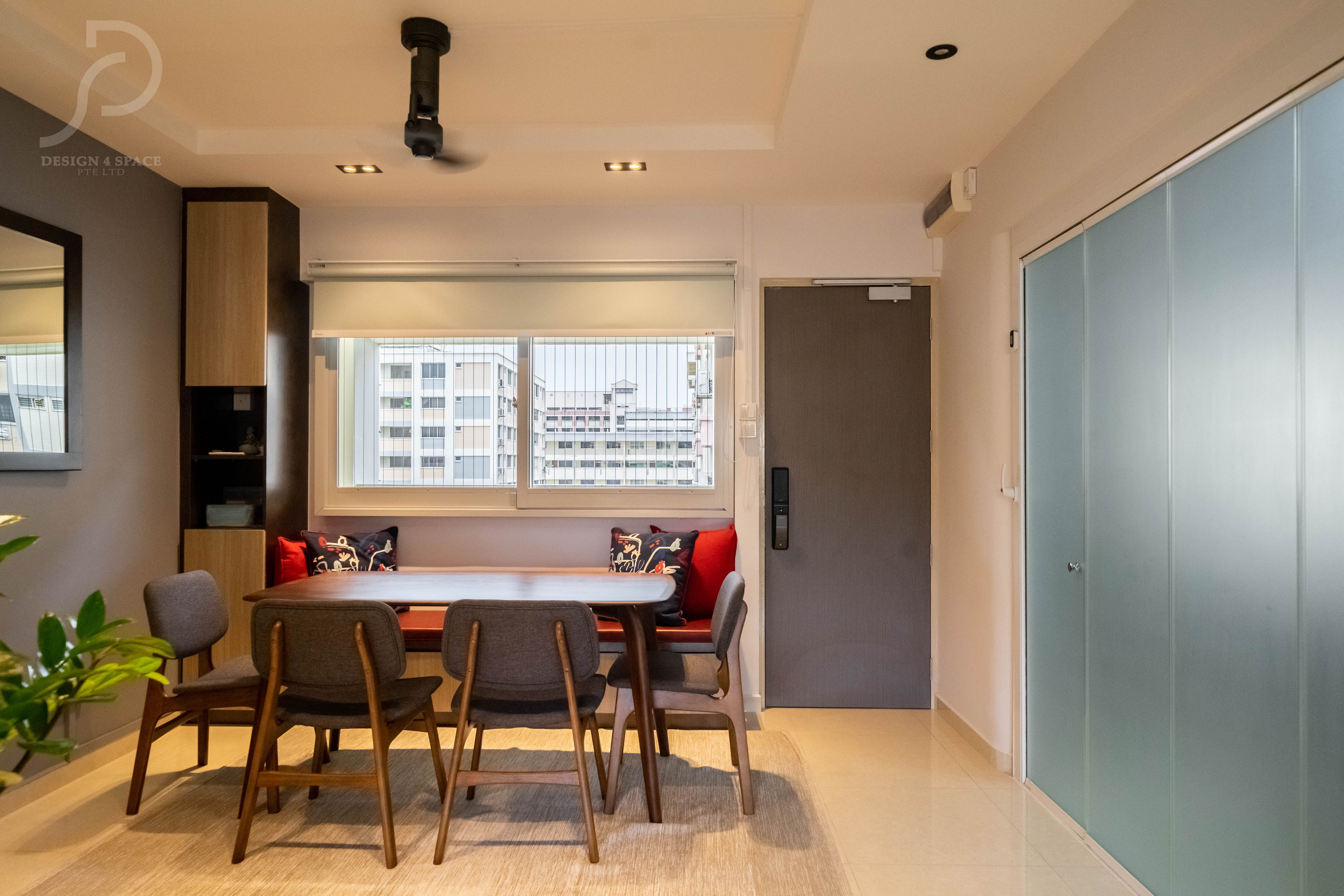 Contemporary Design - Dining Room - HDB Executive Apartment - Design by Design 4 Space Pte Ltd