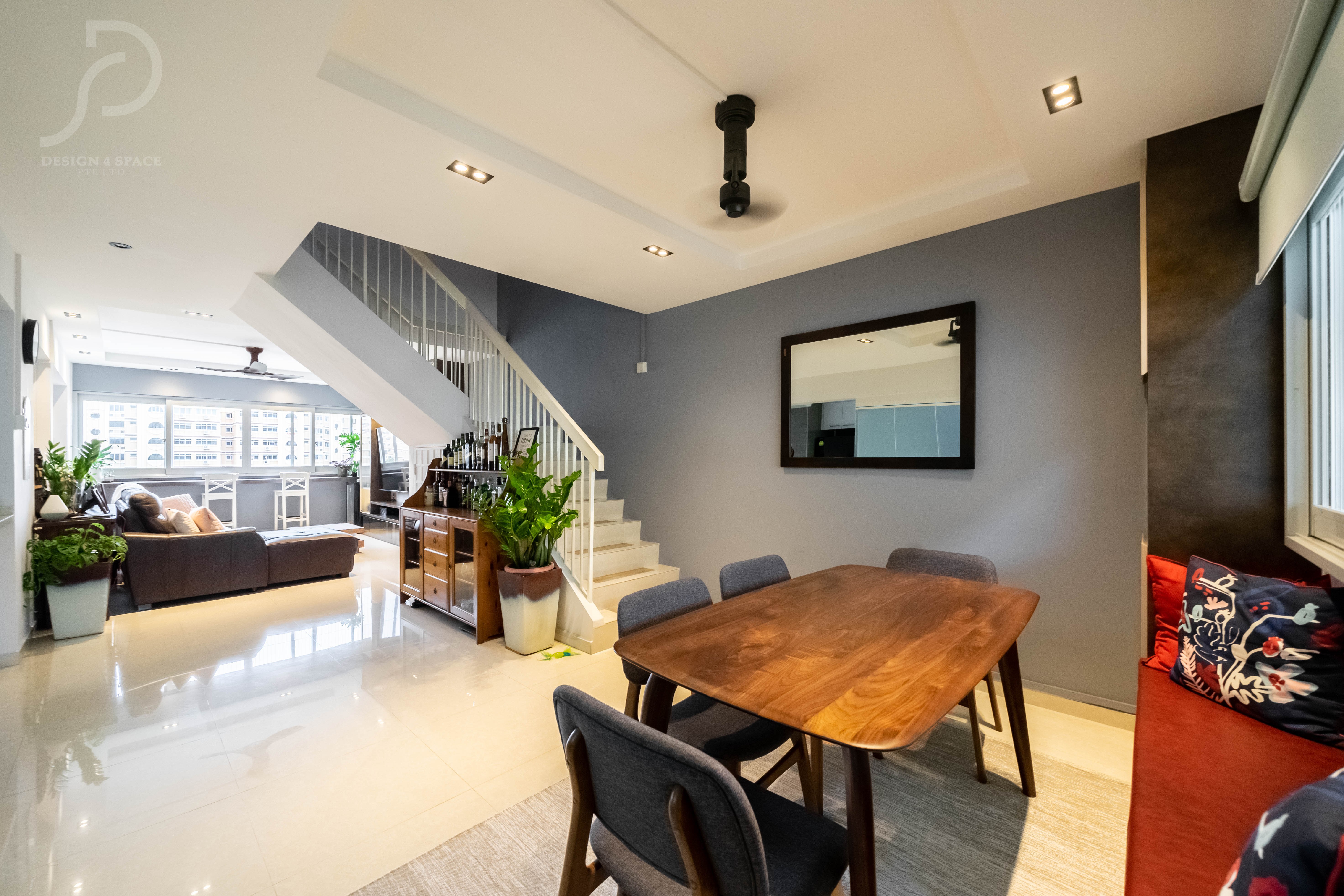 Contemporary Design - Dining Room - HDB Executive Apartment - Design by Design 4 Space Pte Ltd