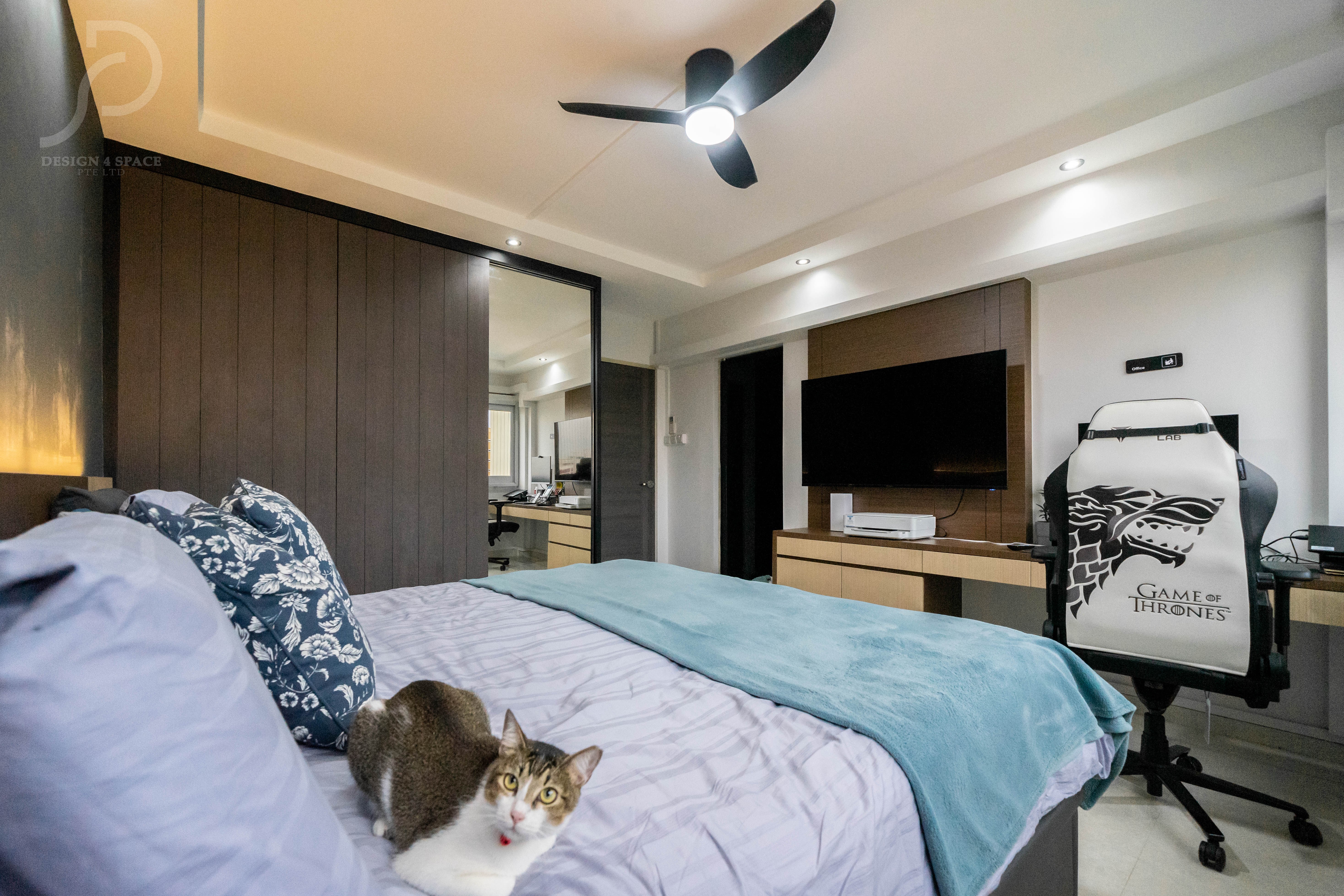 Contemporary Design - Bedroom - HDB Executive Apartment - Design by Design 4 Space Pte Ltd