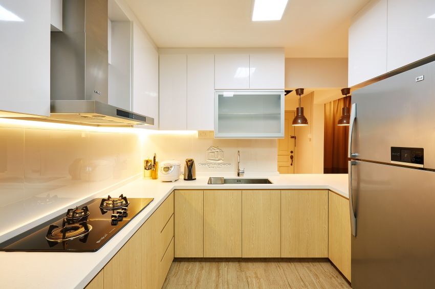 Scandinavian Design - Kitchen - HDB Executive Apartment - Design by Design 4 Space Pte Ltd