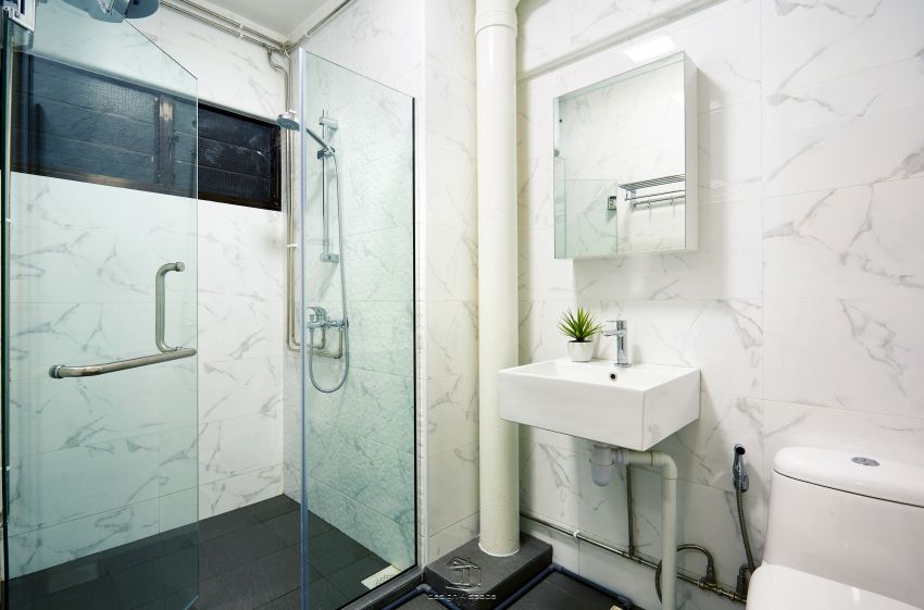 Scandinavian Design - Bathroom - HDB Executive Apartment - Design by Design 4 Space Pte Ltd