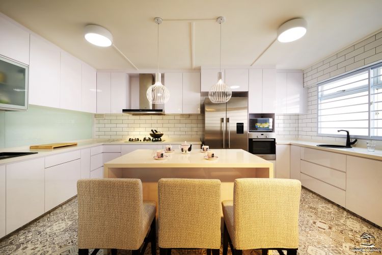 Classical, Minimalist Design - Kitchen - HDB Executive Apartment - Design by Design 4 Space Pte Ltd