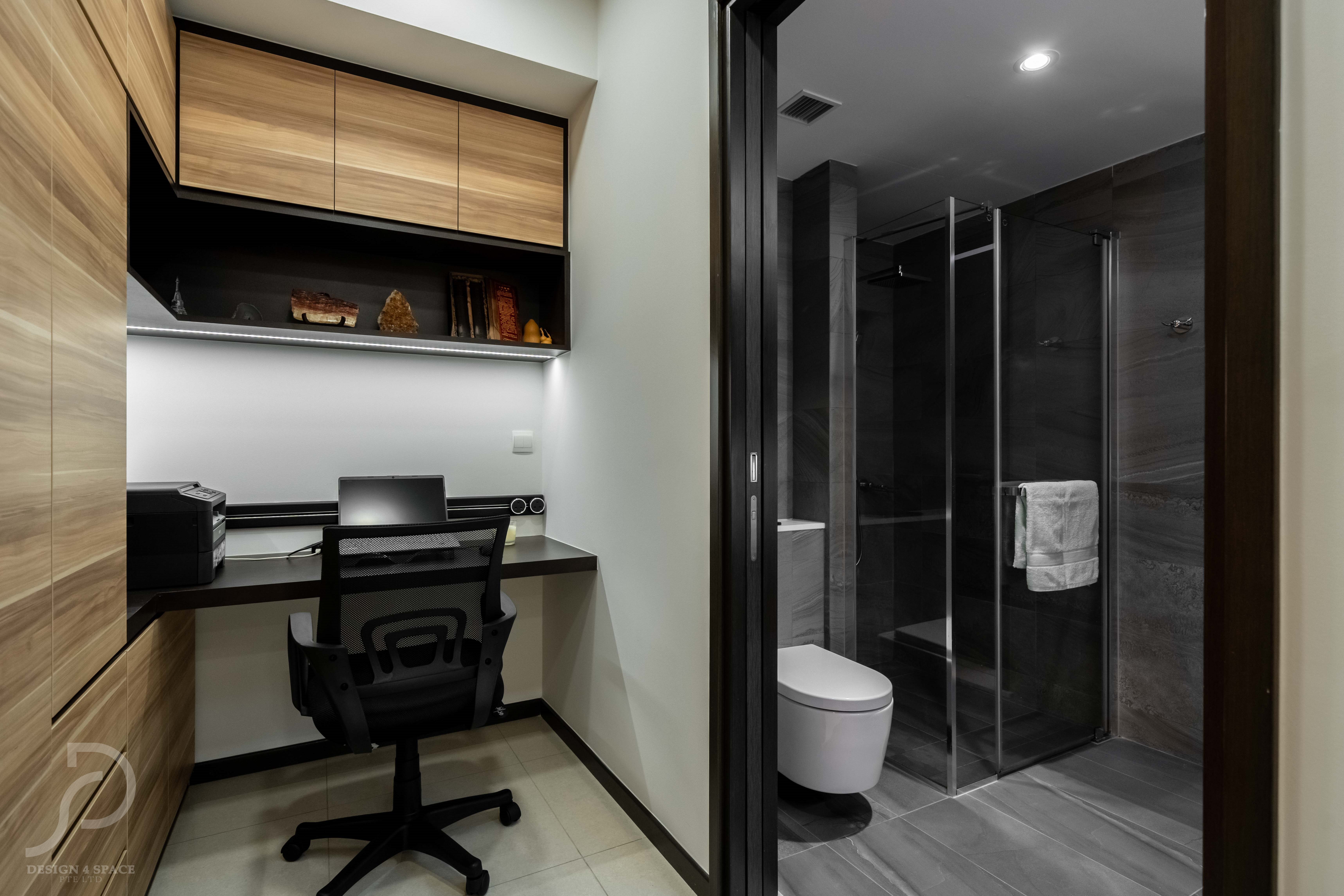 Contemporary, Others Design - Study Room - HDB Studio Apartment - Design by Design 4 Space Pte Ltd