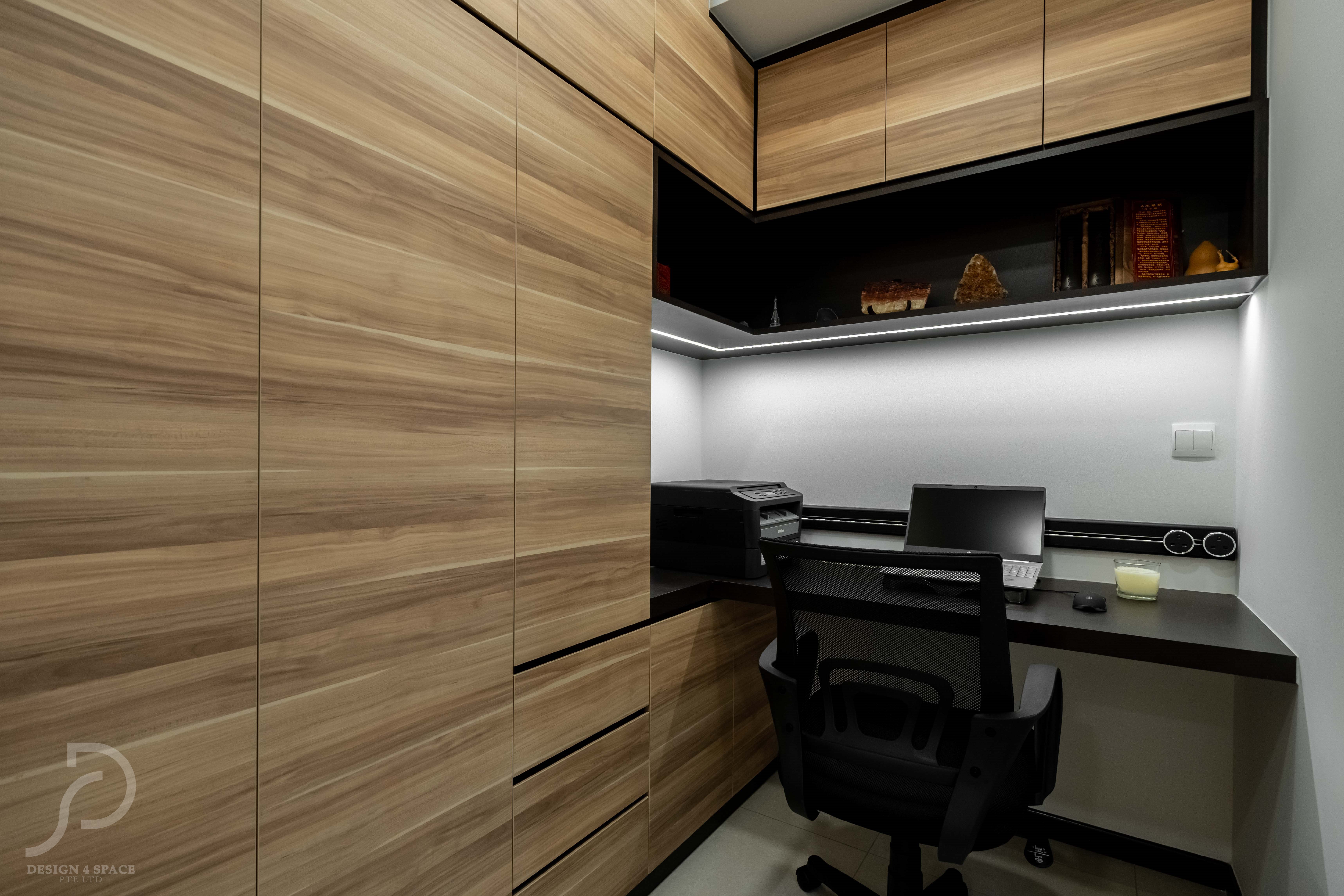 Contemporary, Others Design - Study Room - HDB Studio Apartment - Design by Design 4 Space Pte Ltd