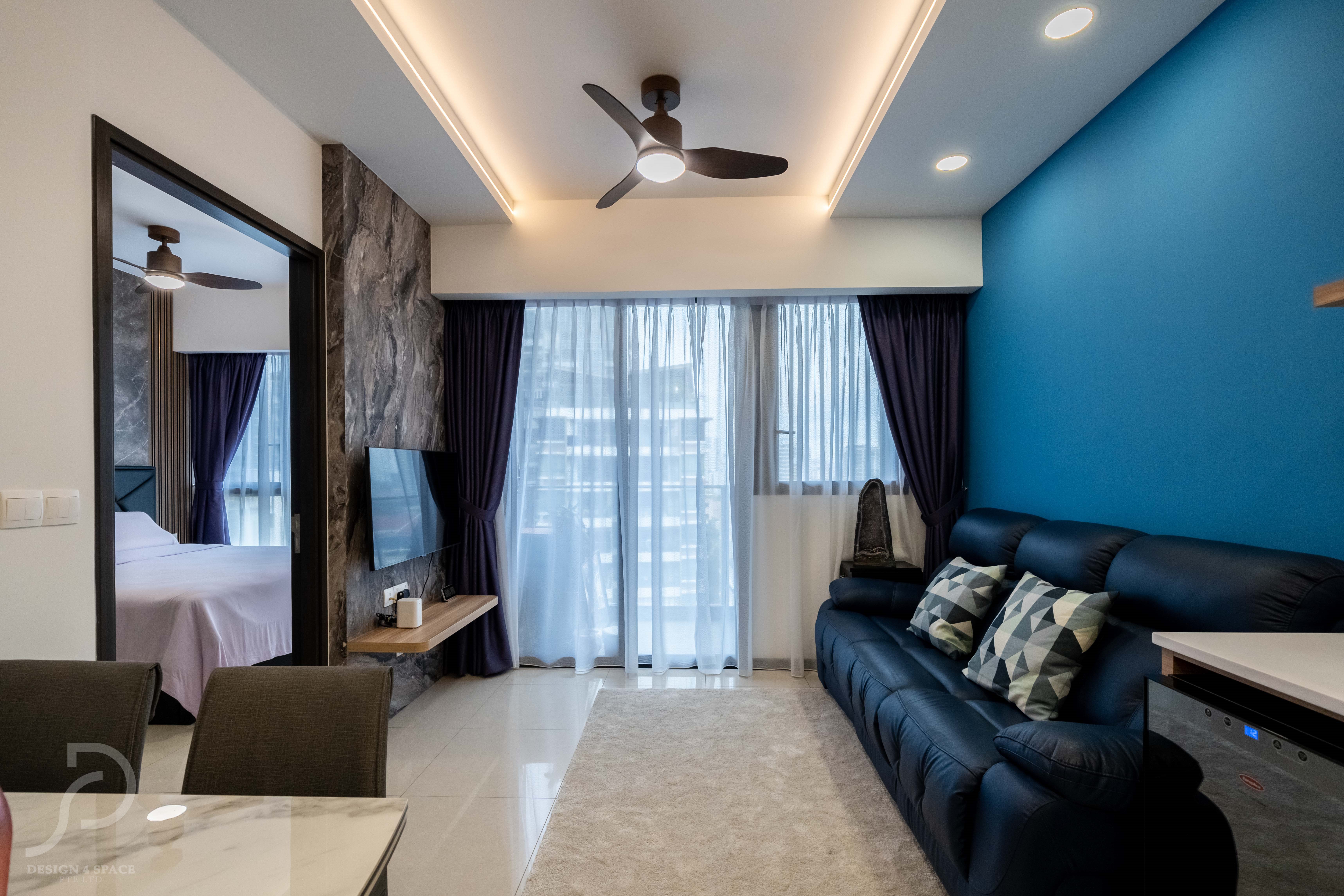 Contemporary, Others Design - Living Room - HDB Studio Apartment - Design by Design 4 Space Pte Ltd