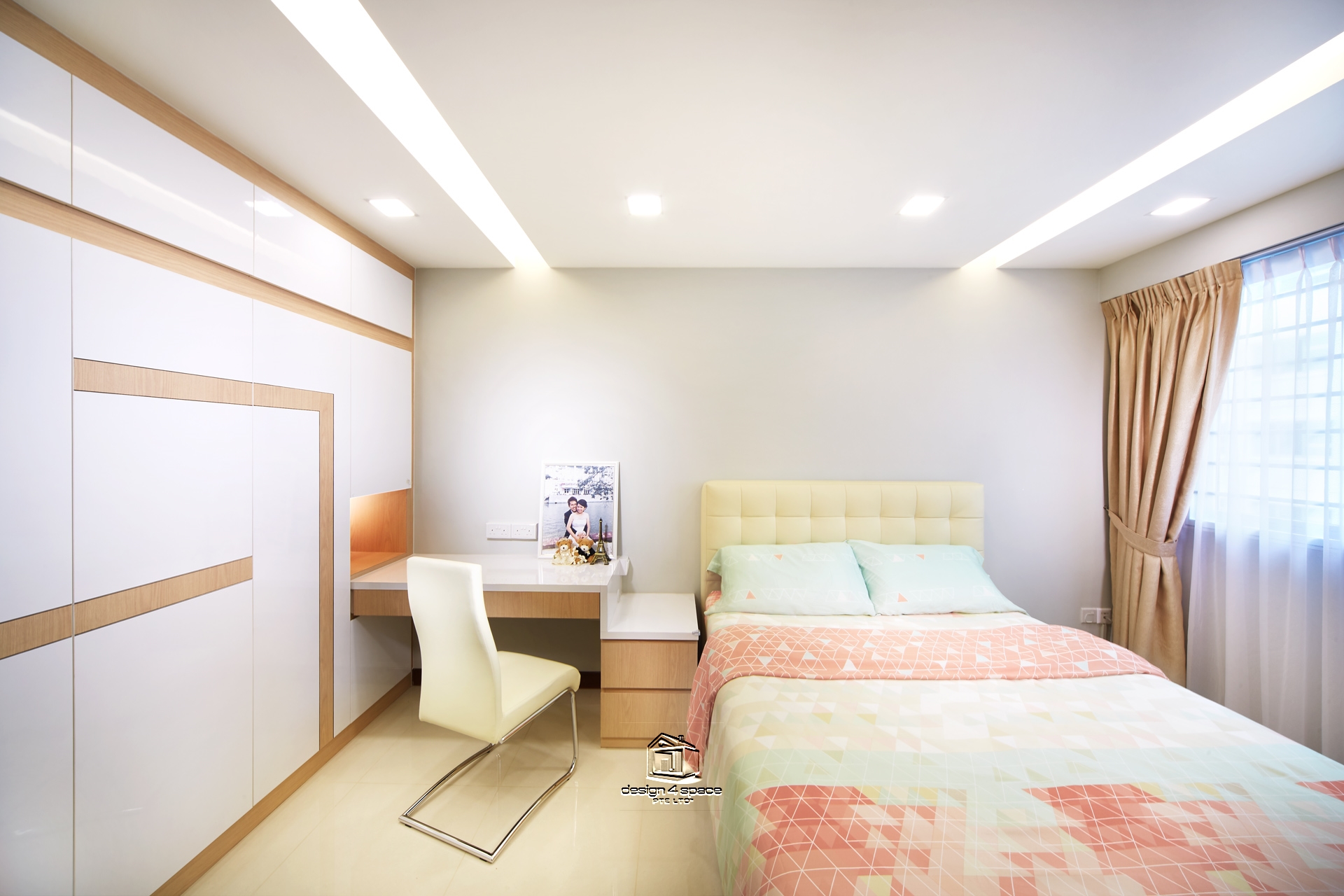 Contemporary, Minimalist, Modern Design - Bedroom - HDB 4 Room - Design by Design 4 Space Pte Ltd