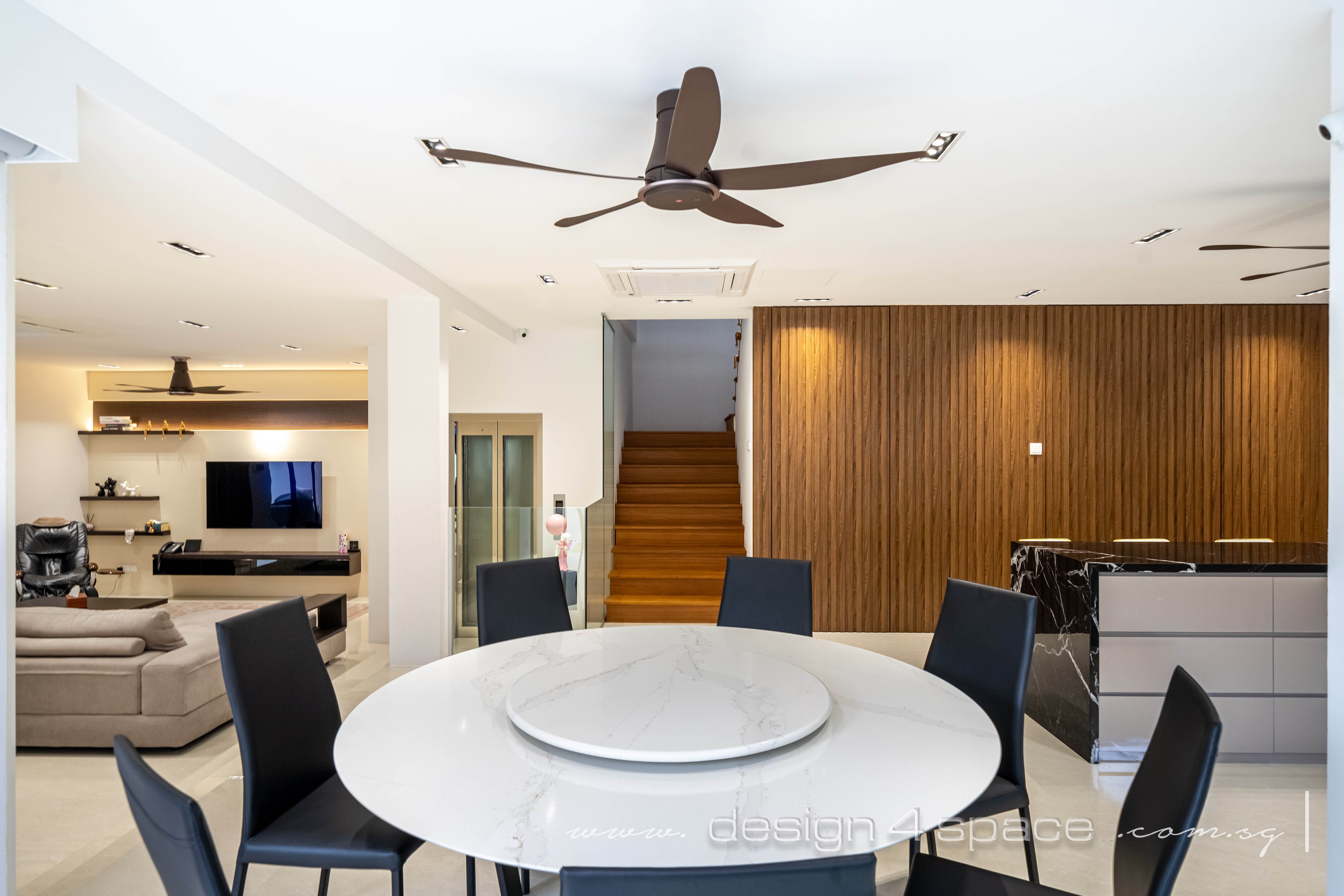 Contemporary Design - Dining Room - Landed House - Design by Design 4 Space Pte Ltd