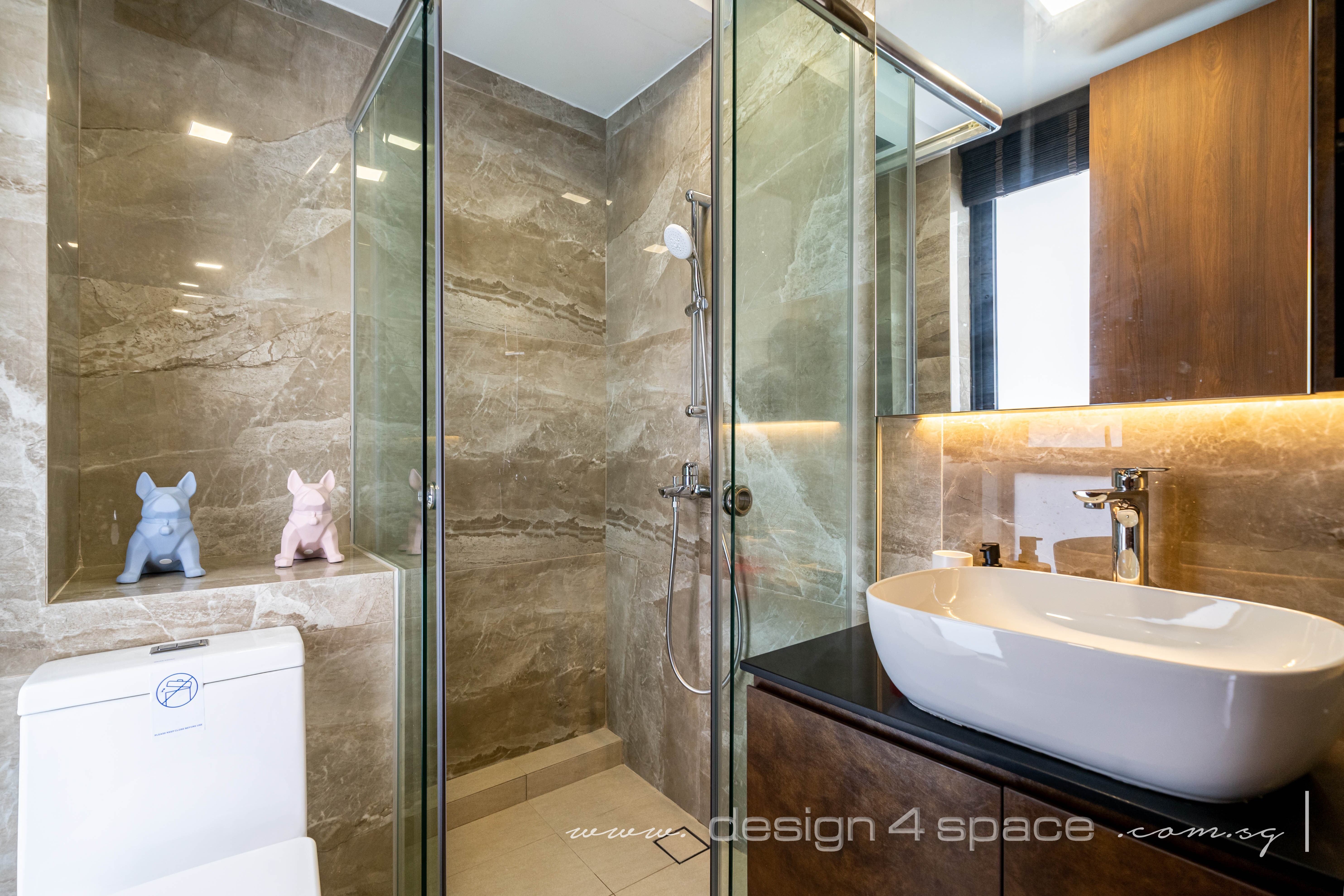 Contemporary Design - Bathroom - Landed House - Design by Design 4 Space Pte Ltd