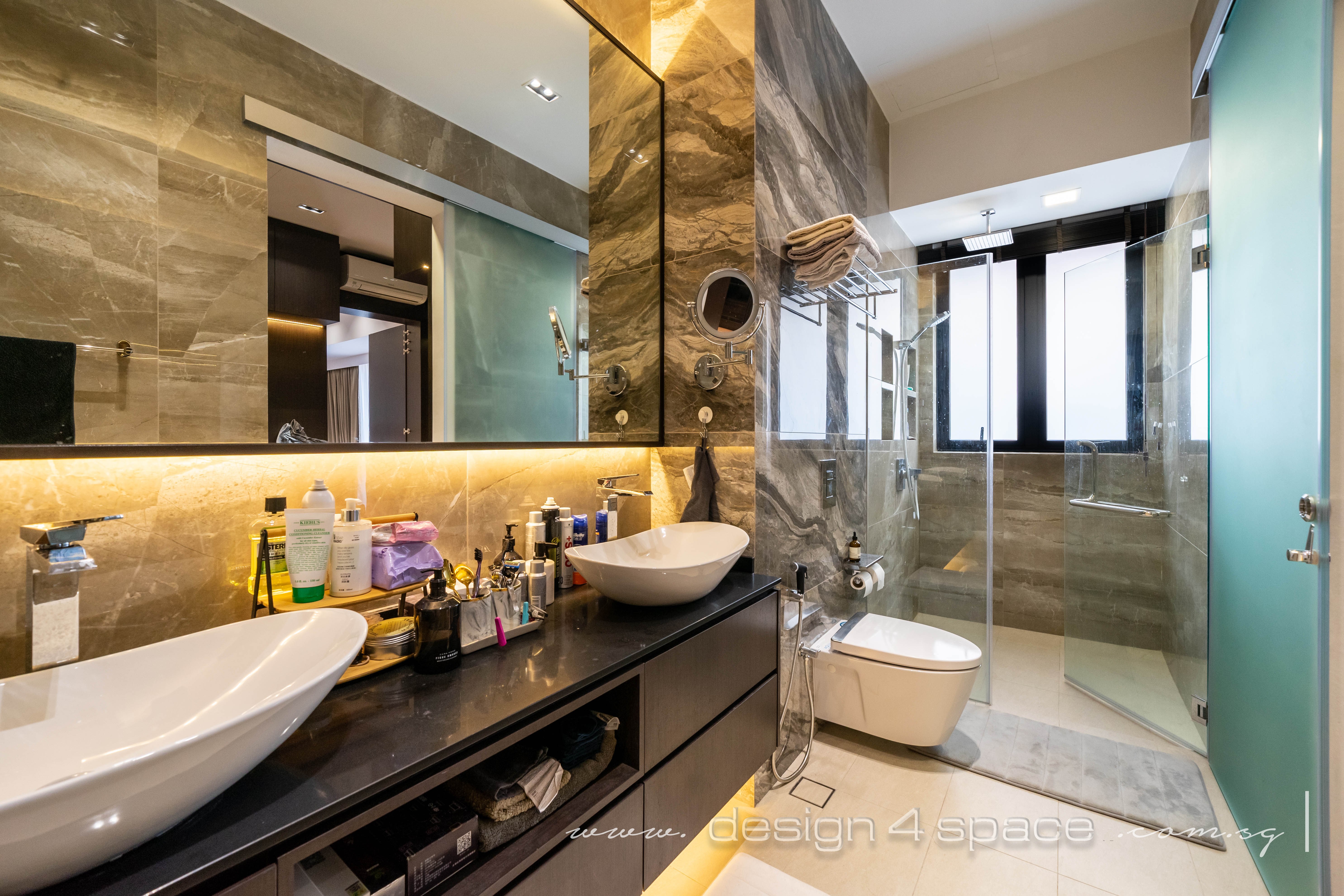 Contemporary Design - Bathroom - Landed House - Design by Design 4 Space Pte Ltd