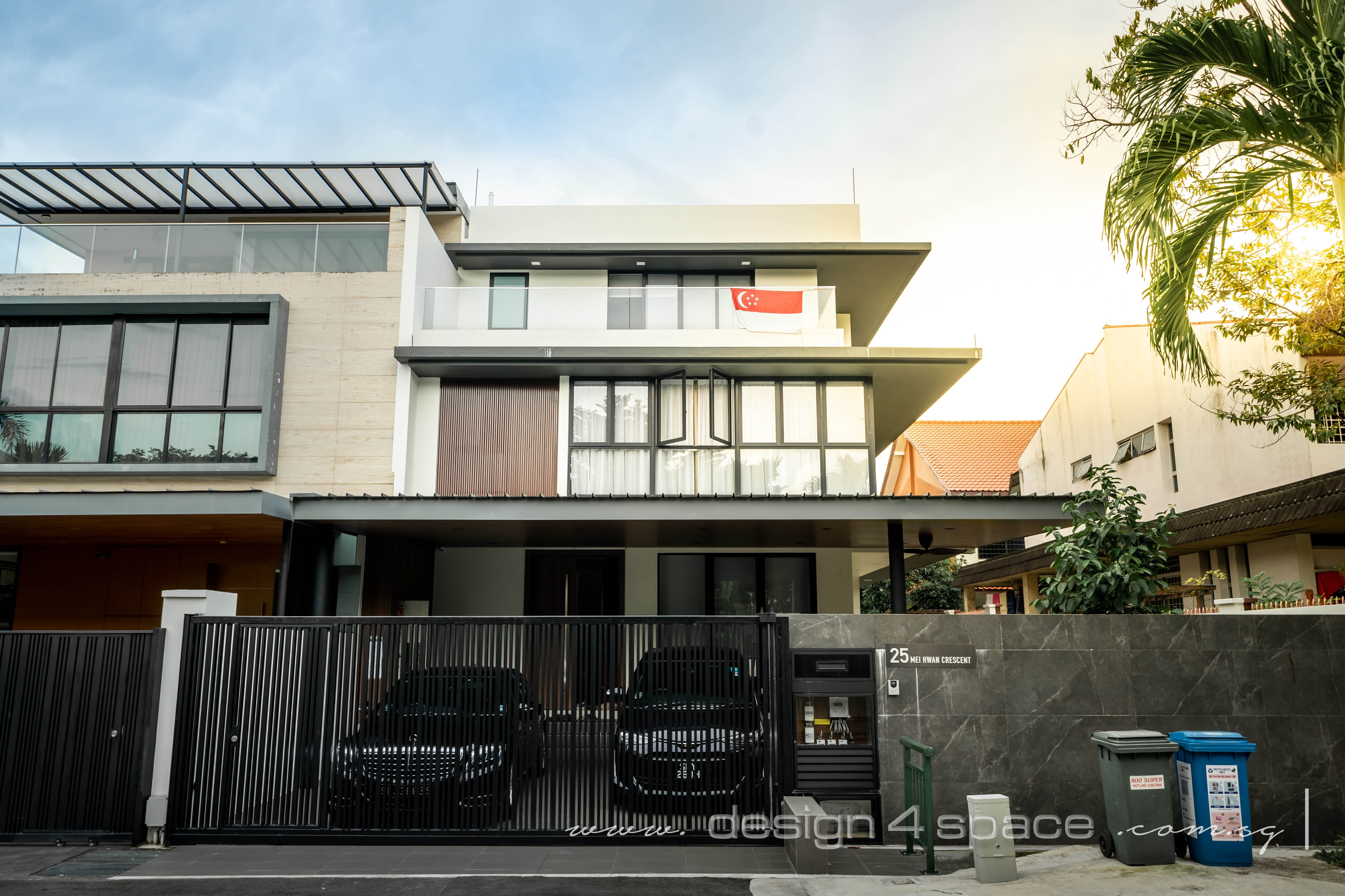 Contemporary Design - Balcony - Landed House - Design by Design 4 Space Pte Ltd