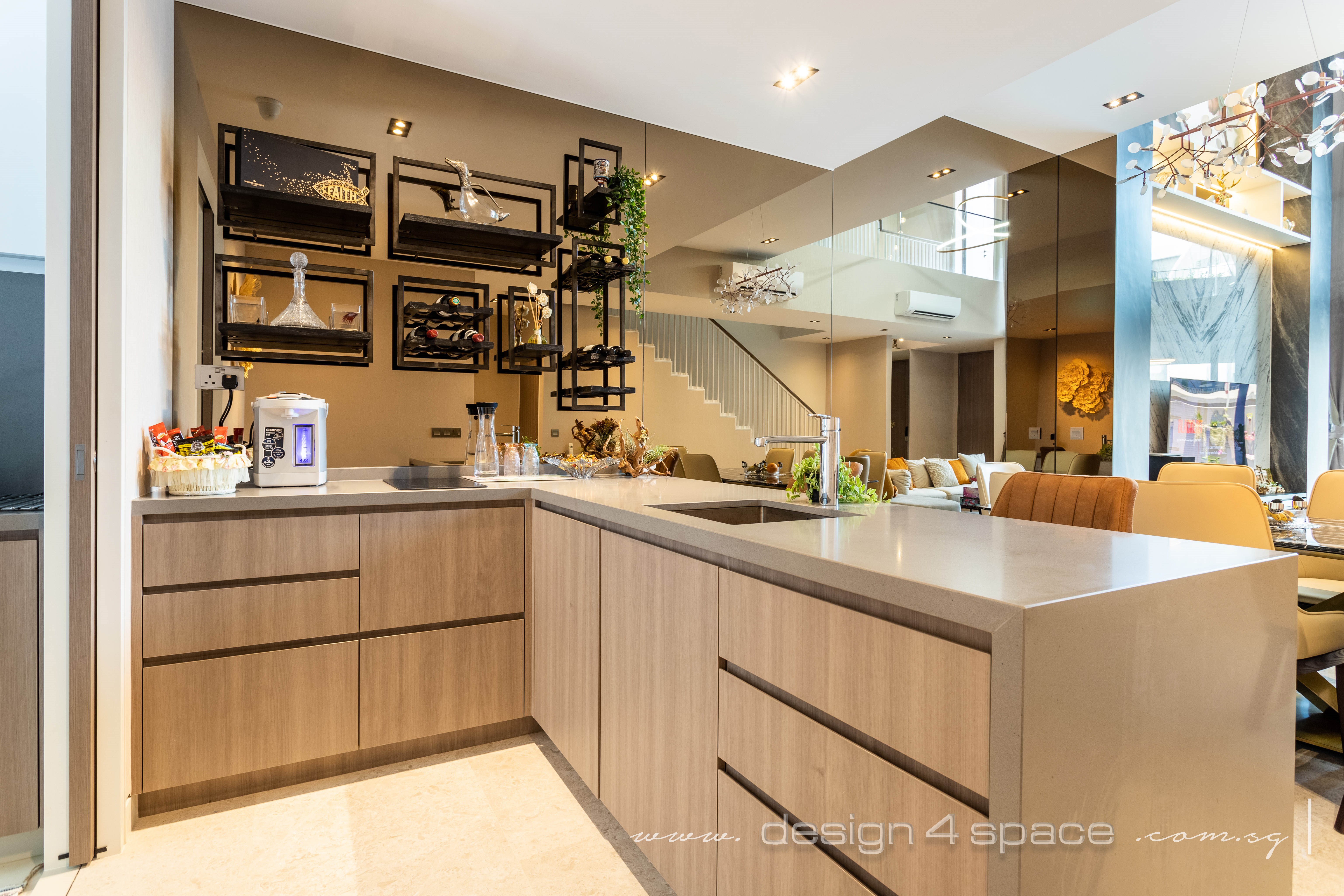 Modern Design - Kitchen - Landed House - Design by Design 4 Space Pte Ltd