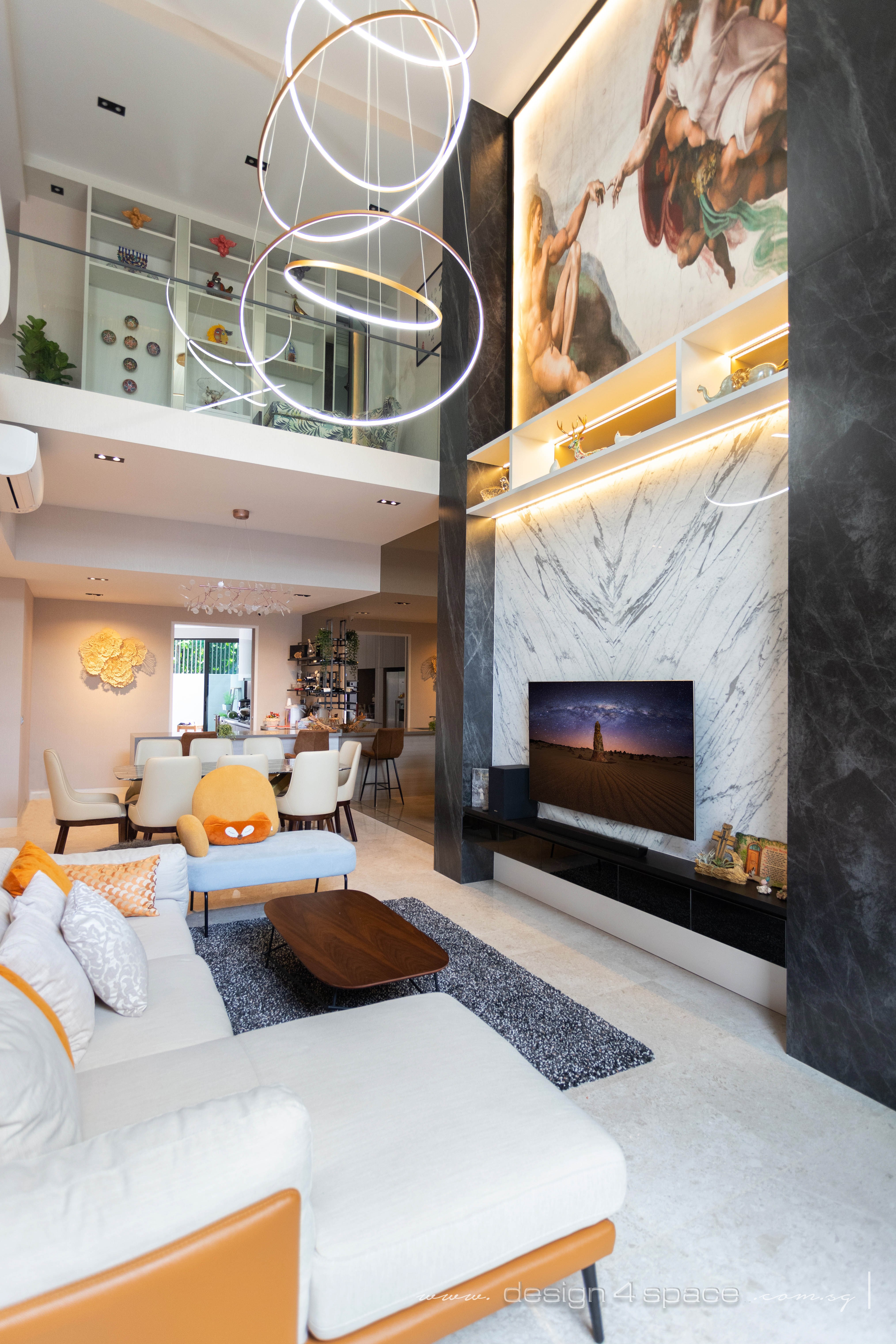 Modern Design - Living Room - Landed House - Design by Design 4 Space Pte Ltd