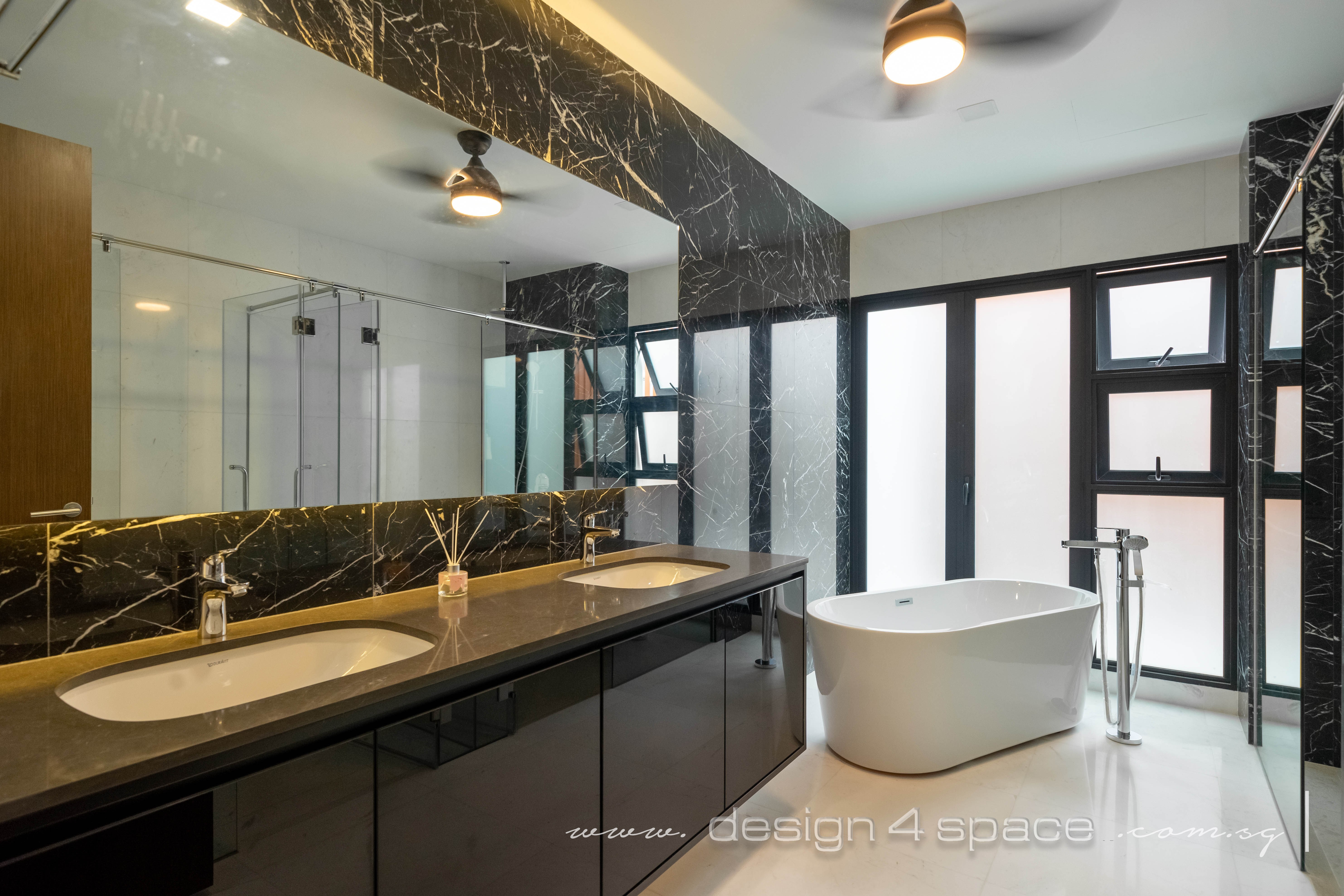 Modern Design - Bathroom - Landed House - Design by Design 4 Space Pte Ltd