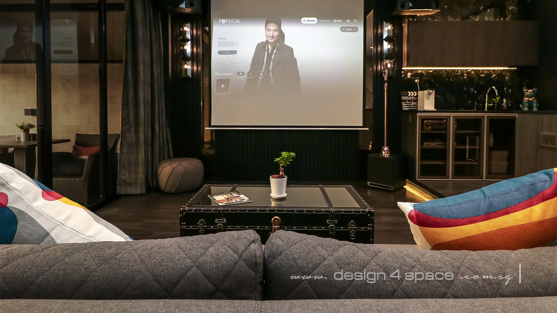 Modern Design - Entertainment Room - Landed House - Design by Design 4 Space Pte Ltd