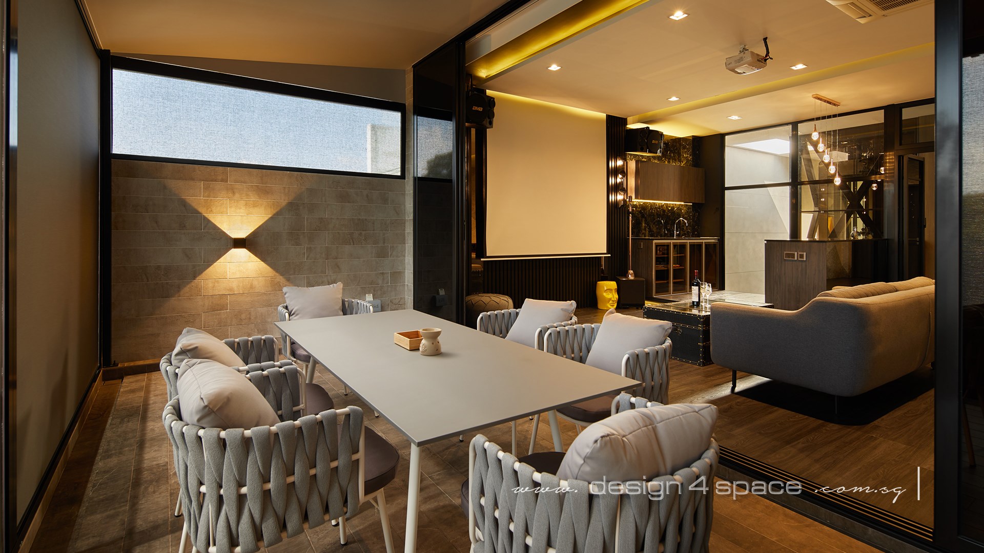 Modern Design - Entertainment Room - Landed House - Design by Design 4 Space Pte Ltd