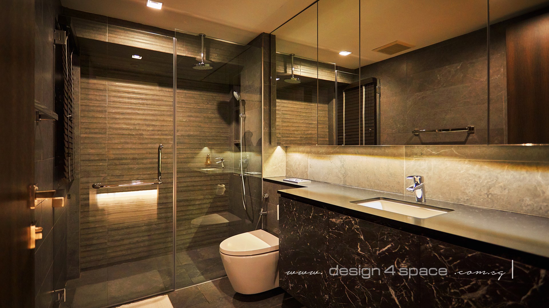 Modern Design - Bathroom - Landed House - Design by Design 4 Space Pte Ltd