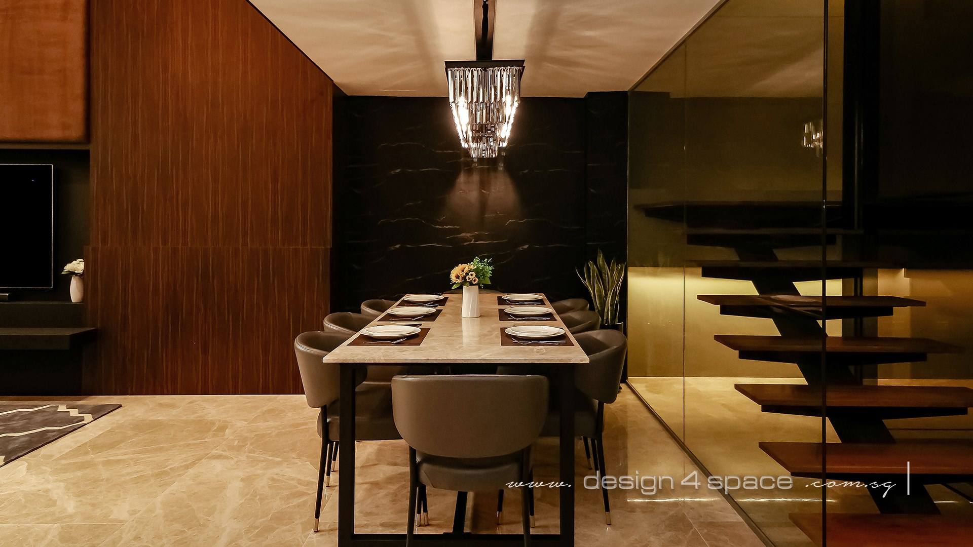 Modern Design - Dining Room - Landed House - Design by Design 4 Space Pte Ltd