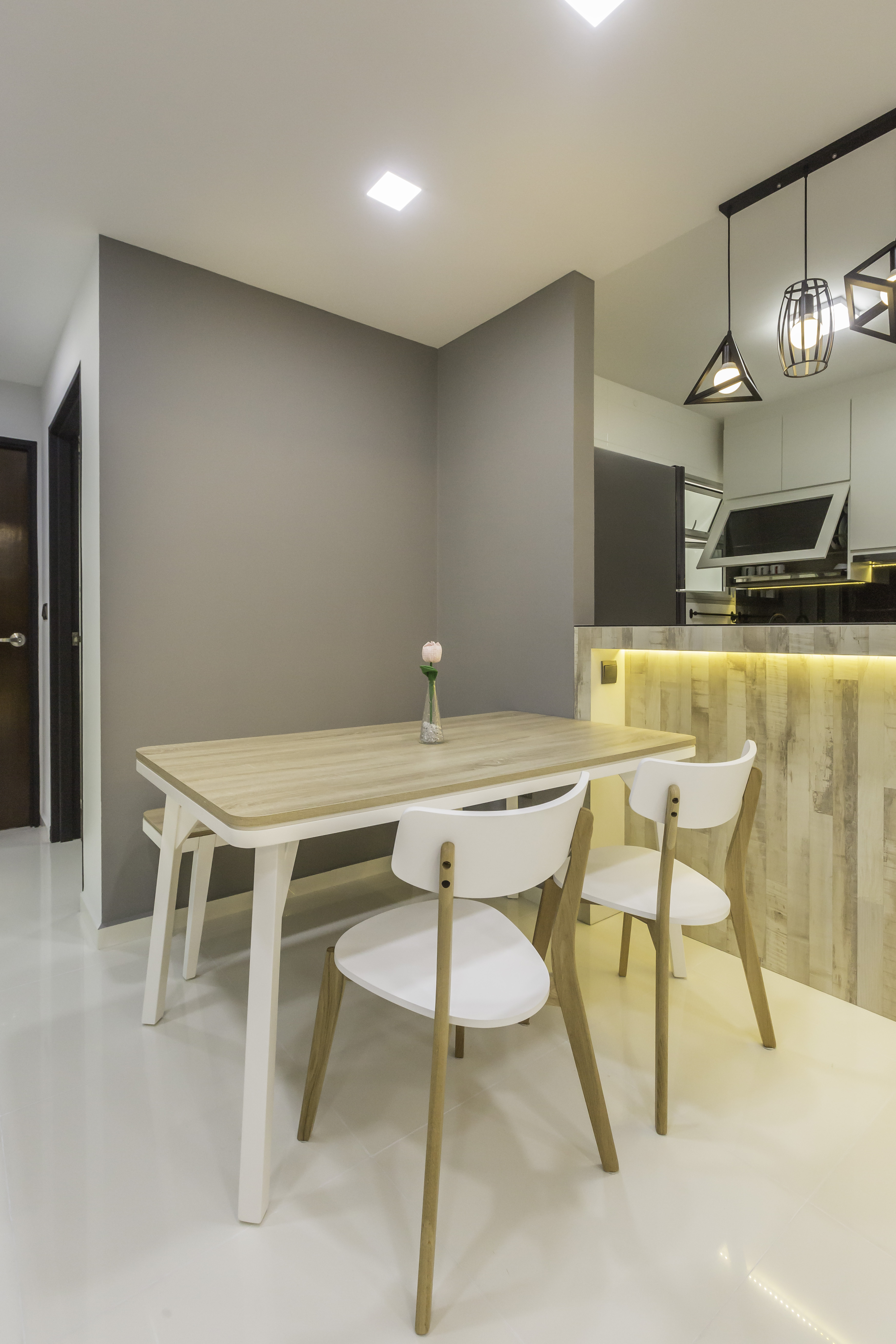 Contemporary, Modern Design - Dining Room - HDB 4 Room - Design by Design 4 Space Pte Ltd