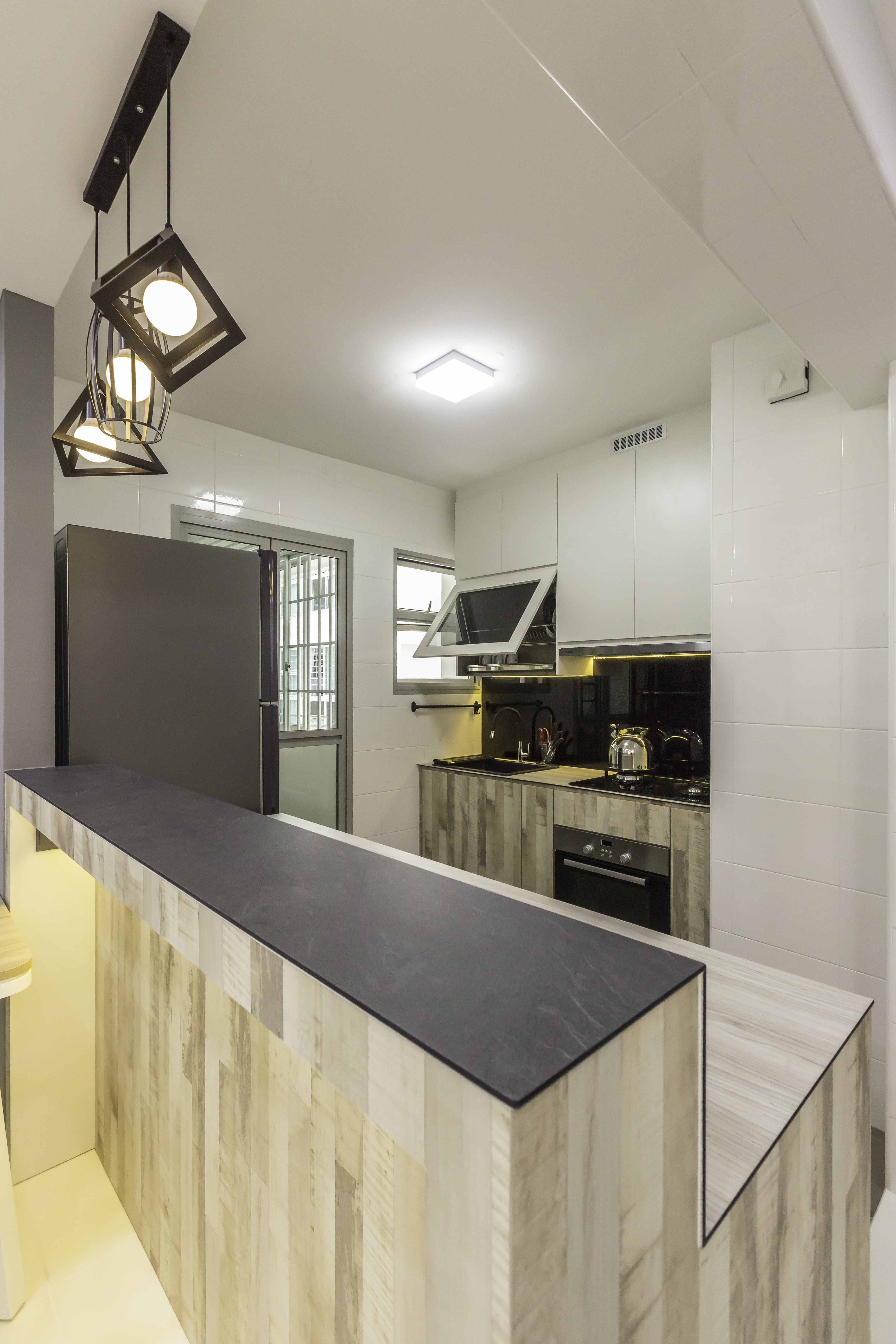 Contemporary, Modern Design - Kitchen - HDB 4 Room - Design by Design 4 Space Pte Ltd