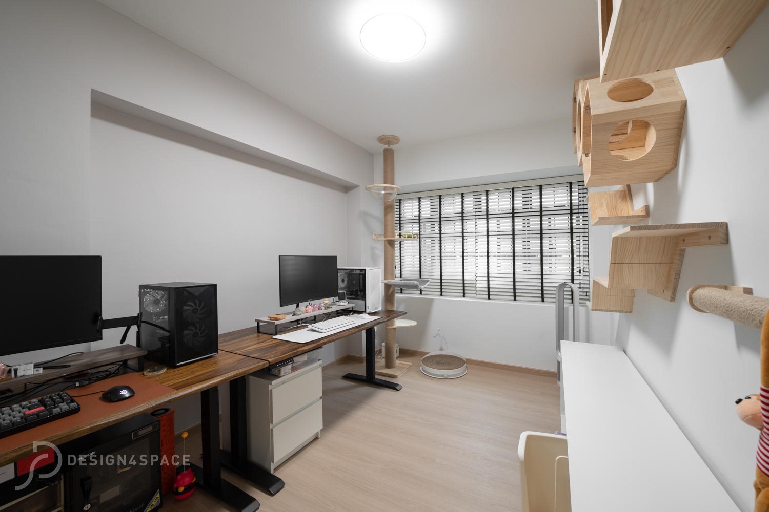 Minimalist, Modern, Scandinavian Design - Study Room - HDB 4 Room - Design by Design 4 Space Pte Ltd
