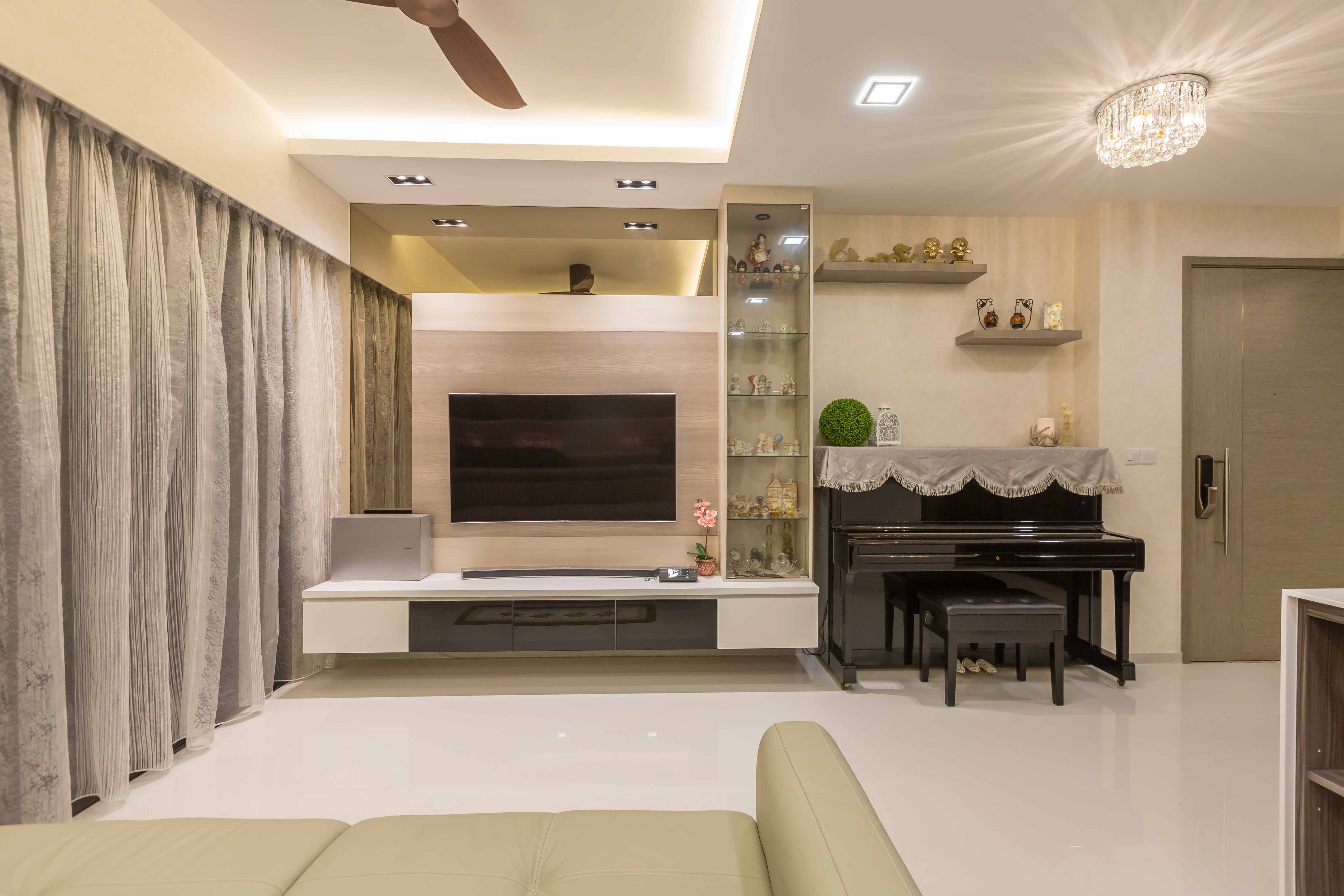 Contemporary Design - Living Room - Condominium - Design by Design 4 Space Pte Ltd